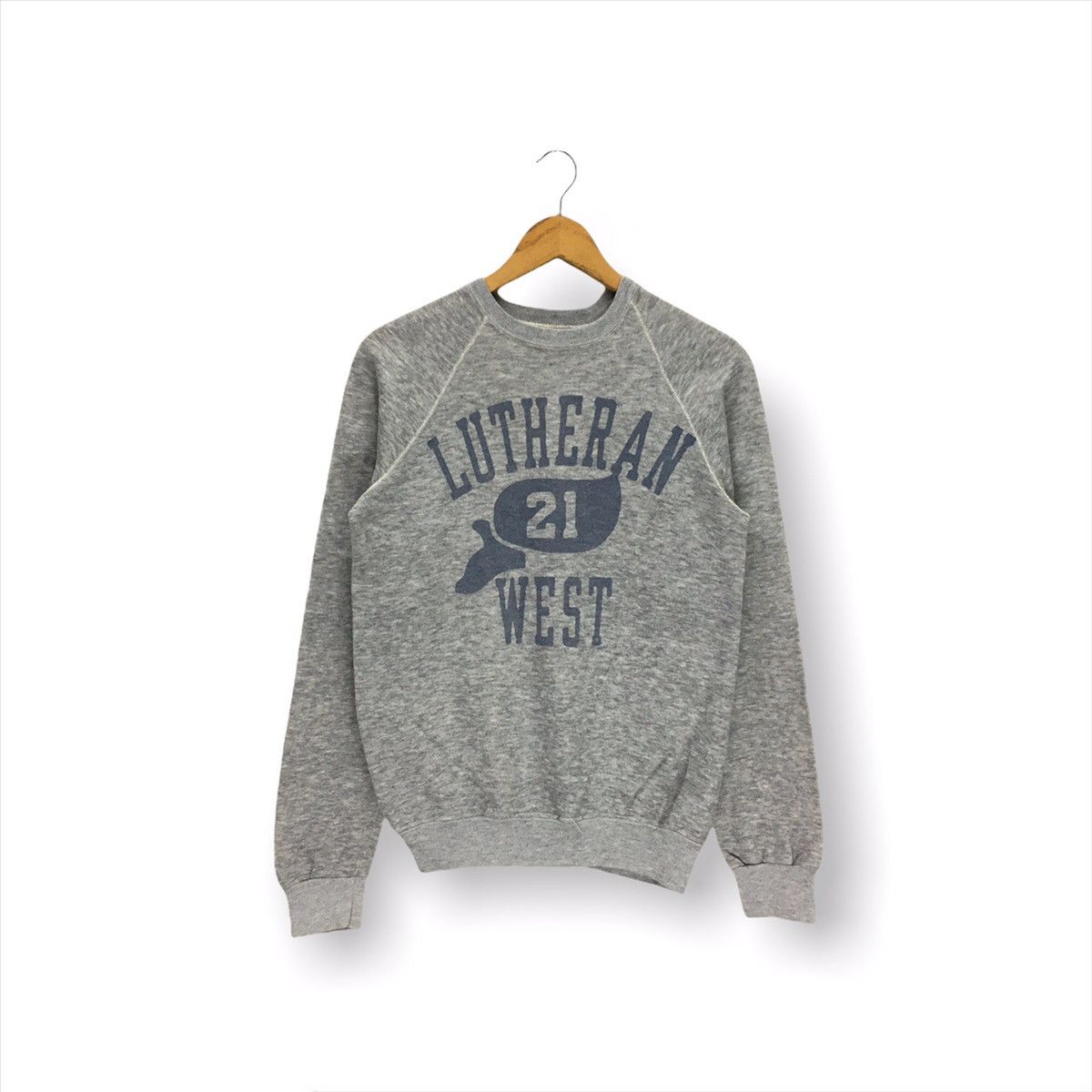 Vintage Vintage Lutheran West High School Sweatshirt Size US S / EU 44-46 / 1 - 1 Thumbnail