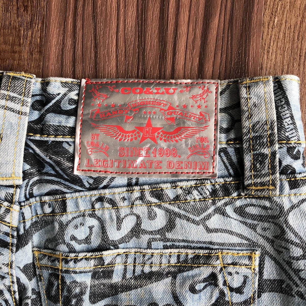 Japanese Brand CO&LU Fullprint Denim Jeans Size US 30 / EU 46 - 8 Thumbnail