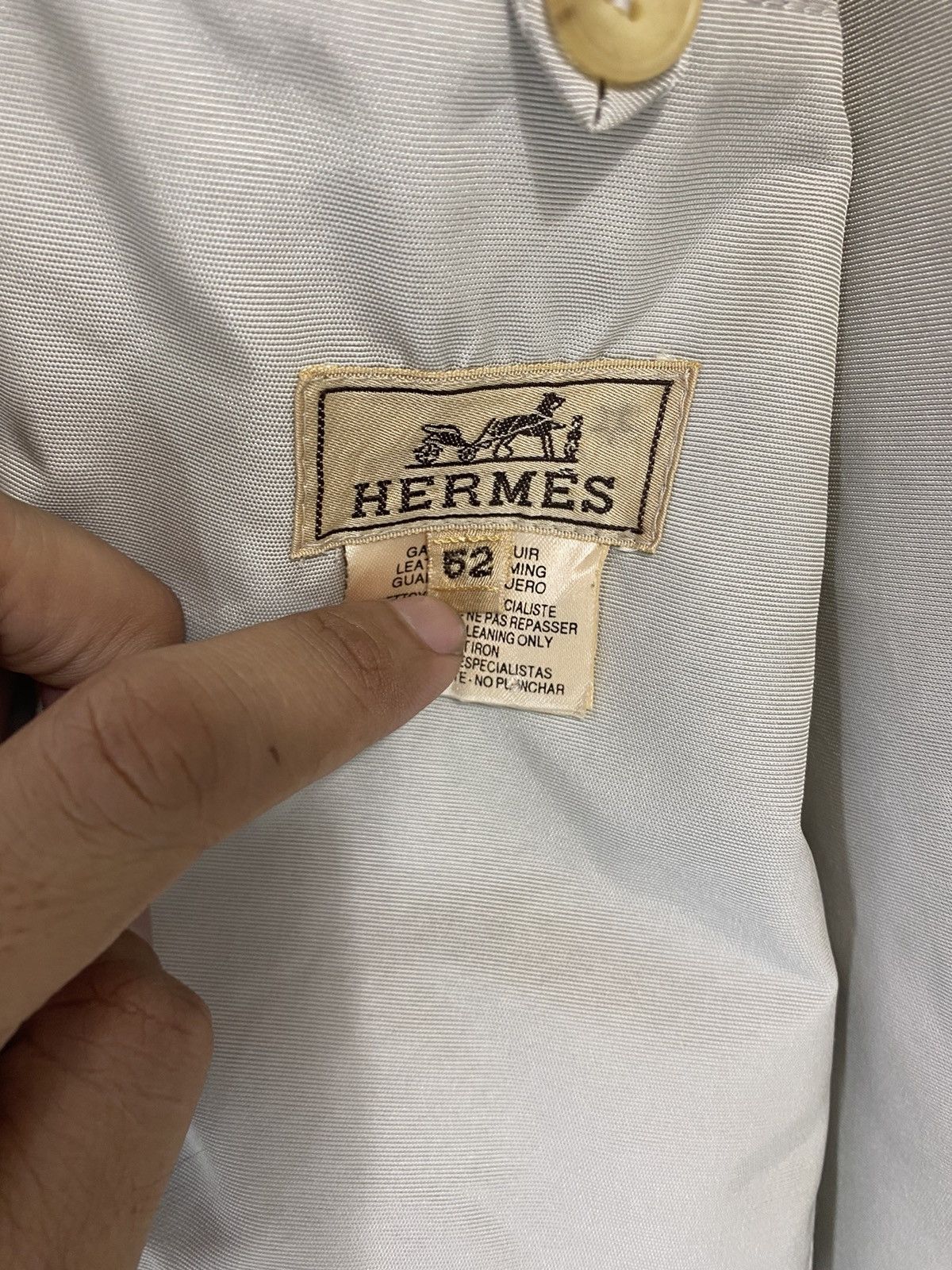 Hermes Made in France Hermes Nylon Jacket Design Riri Zipper Size US L / EU 52-54 / 3 - 4 Thumbnail
