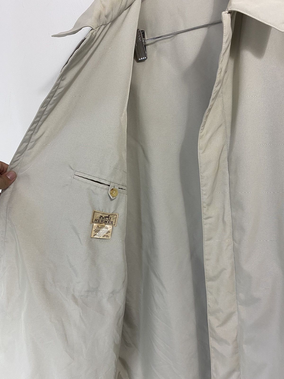 Hermes Made in France Hermes Nylon Jacket Design Riri Zipper Size US L / EU 52-54 / 3 - 12 Thumbnail