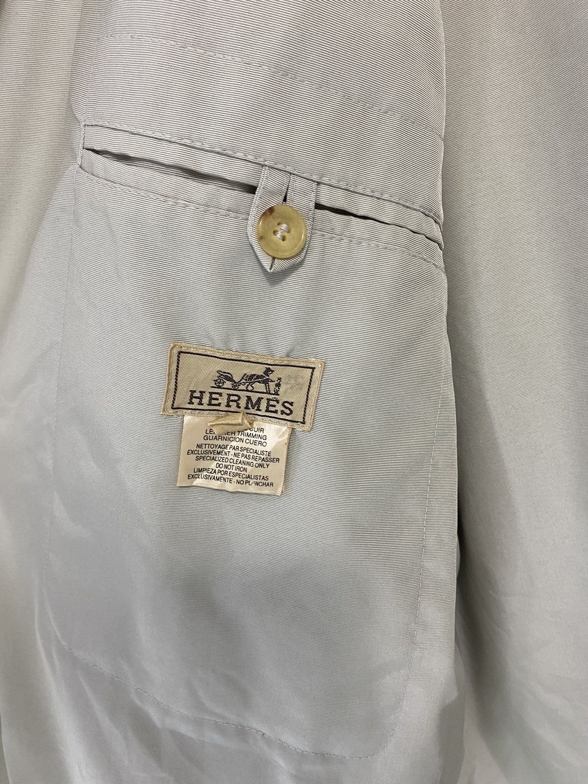 Hermes Made in France Hermes Nylon Jacket Design Riri Zipper Size US L / EU 52-54 / 3 - 5 Thumbnail