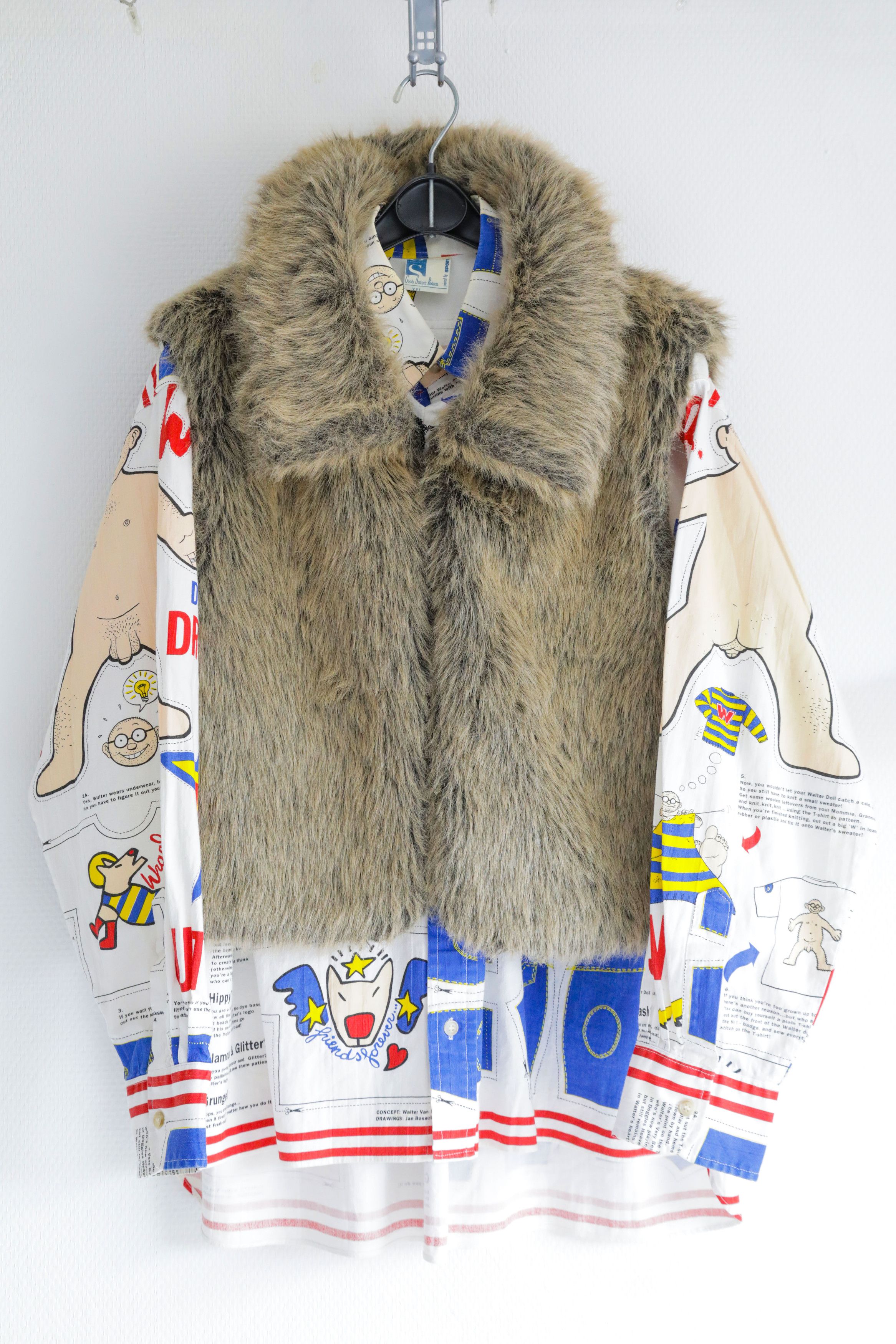 Walter Van Beirendonck 'Wild Lethal Trash' faux fur gilet Size US M / EU 48-50 / 2 - 3 Thumbnail