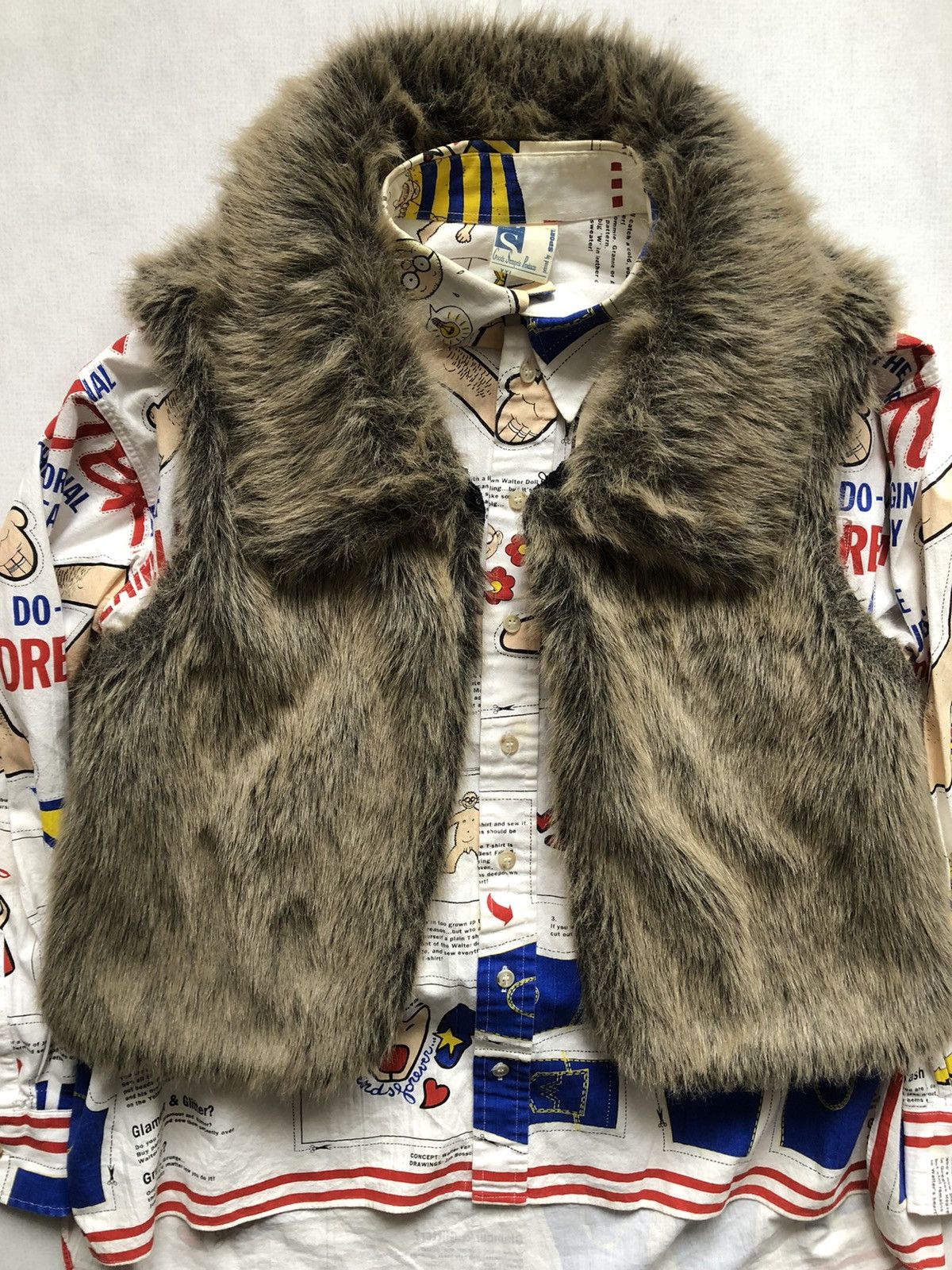Walter Van Beirendonck 'Wild Lethal Trash' faux fur gilet Size US M / EU 48-50 / 2 - 7 Thumbnail