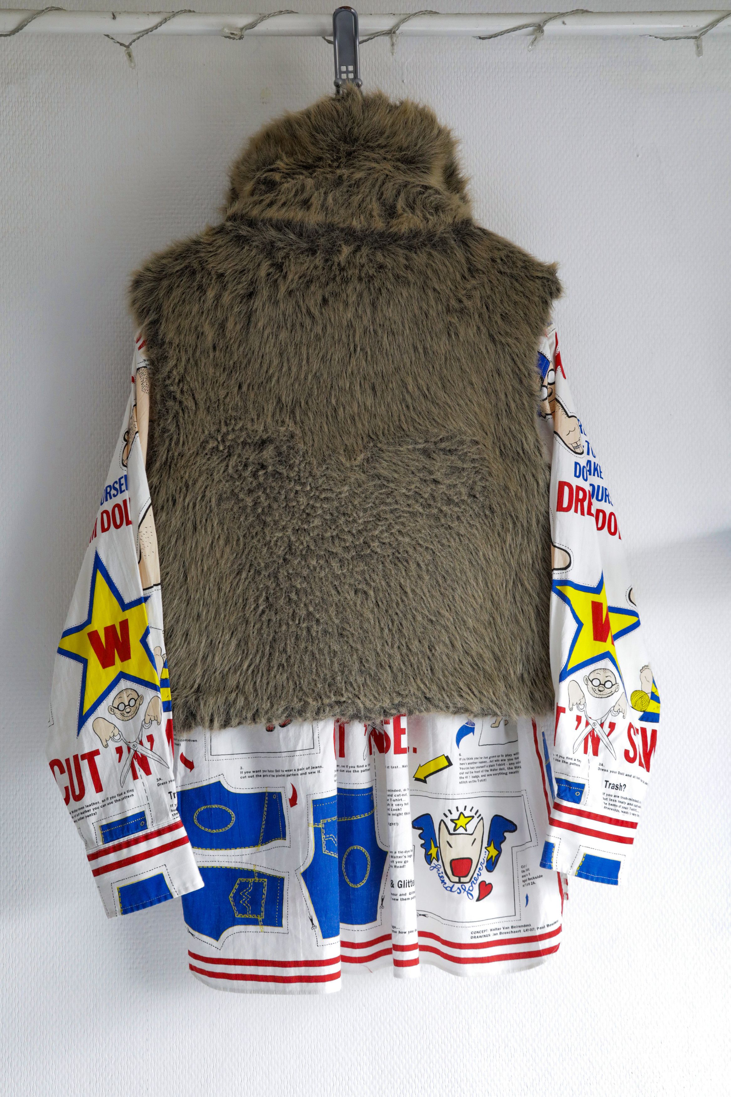 Walter Van Beirendonck 'Wild Lethal Trash' faux fur gilet Size US M / EU 48-50 / 2 - 4 Thumbnail