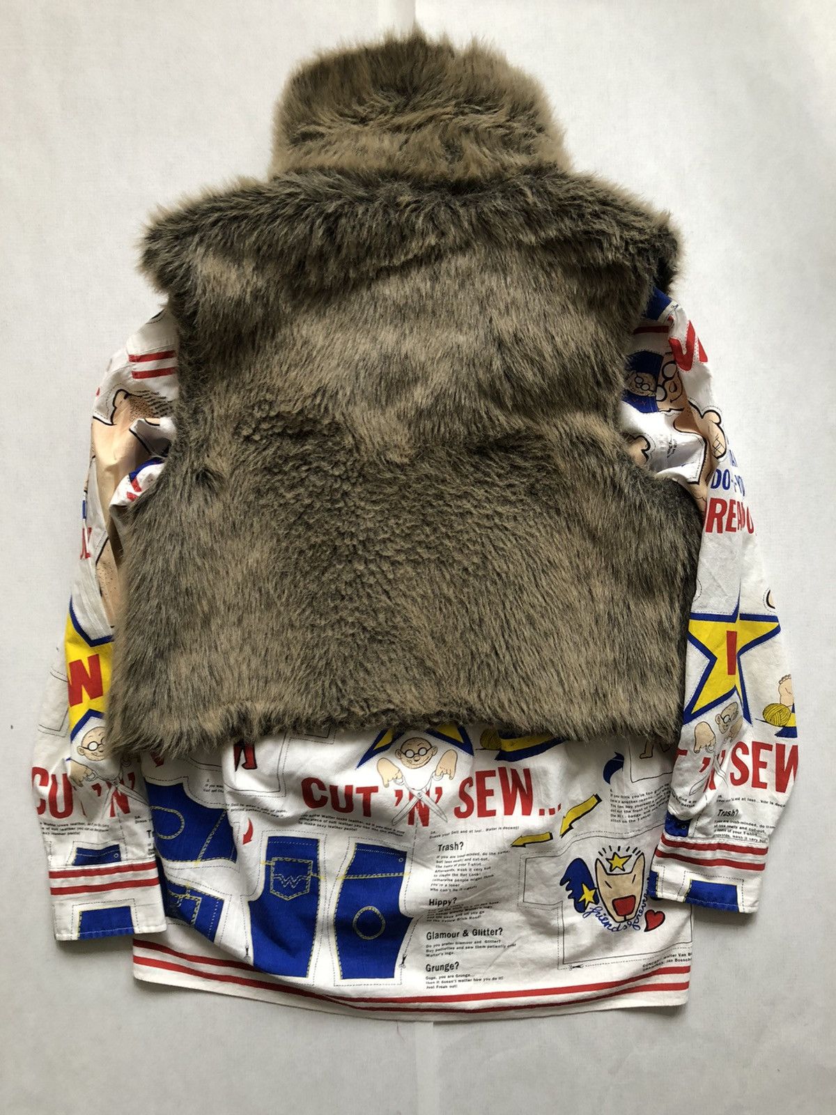 Walter Van Beirendonck 'Wild Lethal Trash' faux fur gilet Size US M / EU 48-50 / 2 - 2 Thumbnail