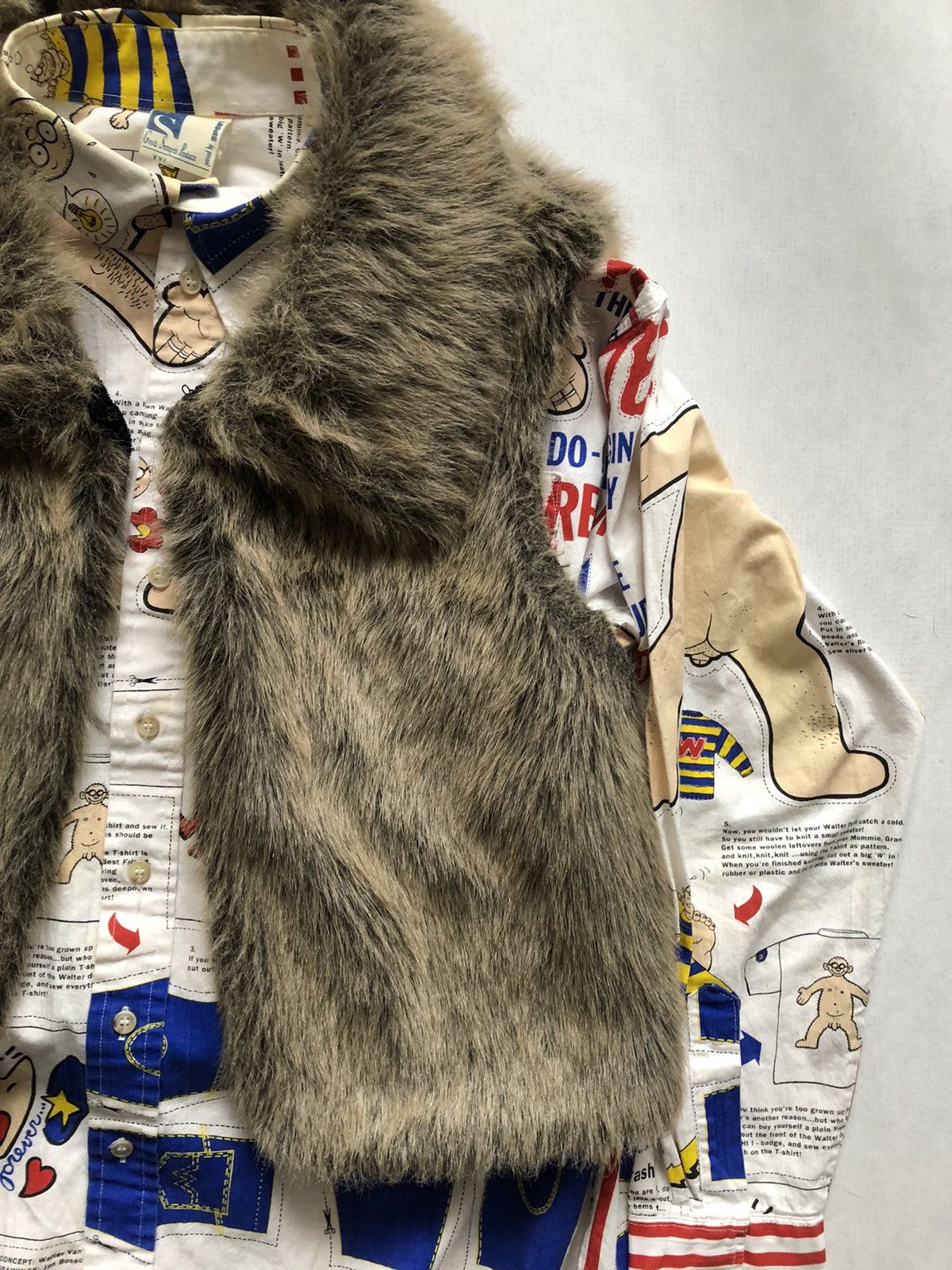 Walter Van Beirendonck 'Wild Lethal Trash' faux fur gilet Size US M / EU 48-50 / 2 - 8 Thumbnail