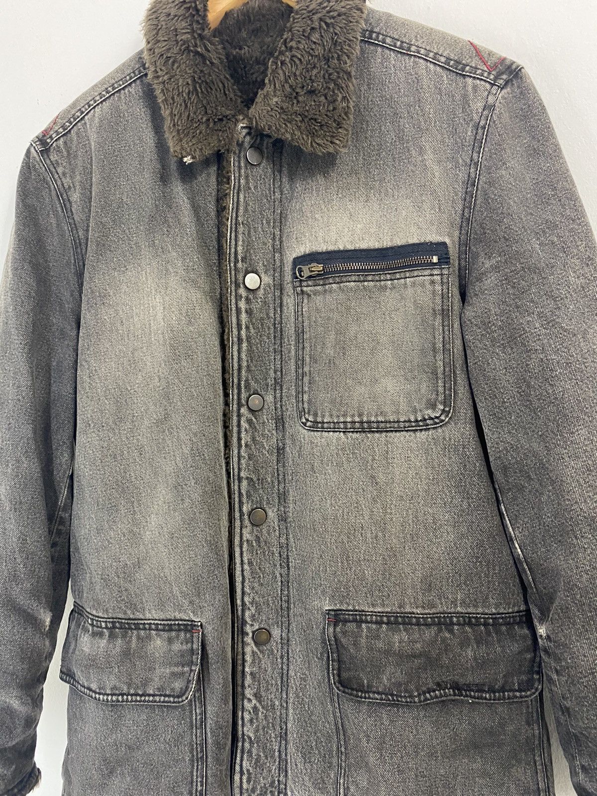 PPFM PPFM Distressed Jacket Denim Jacket Design Size US M / EU 48-50 / 2 - 5 Thumbnail