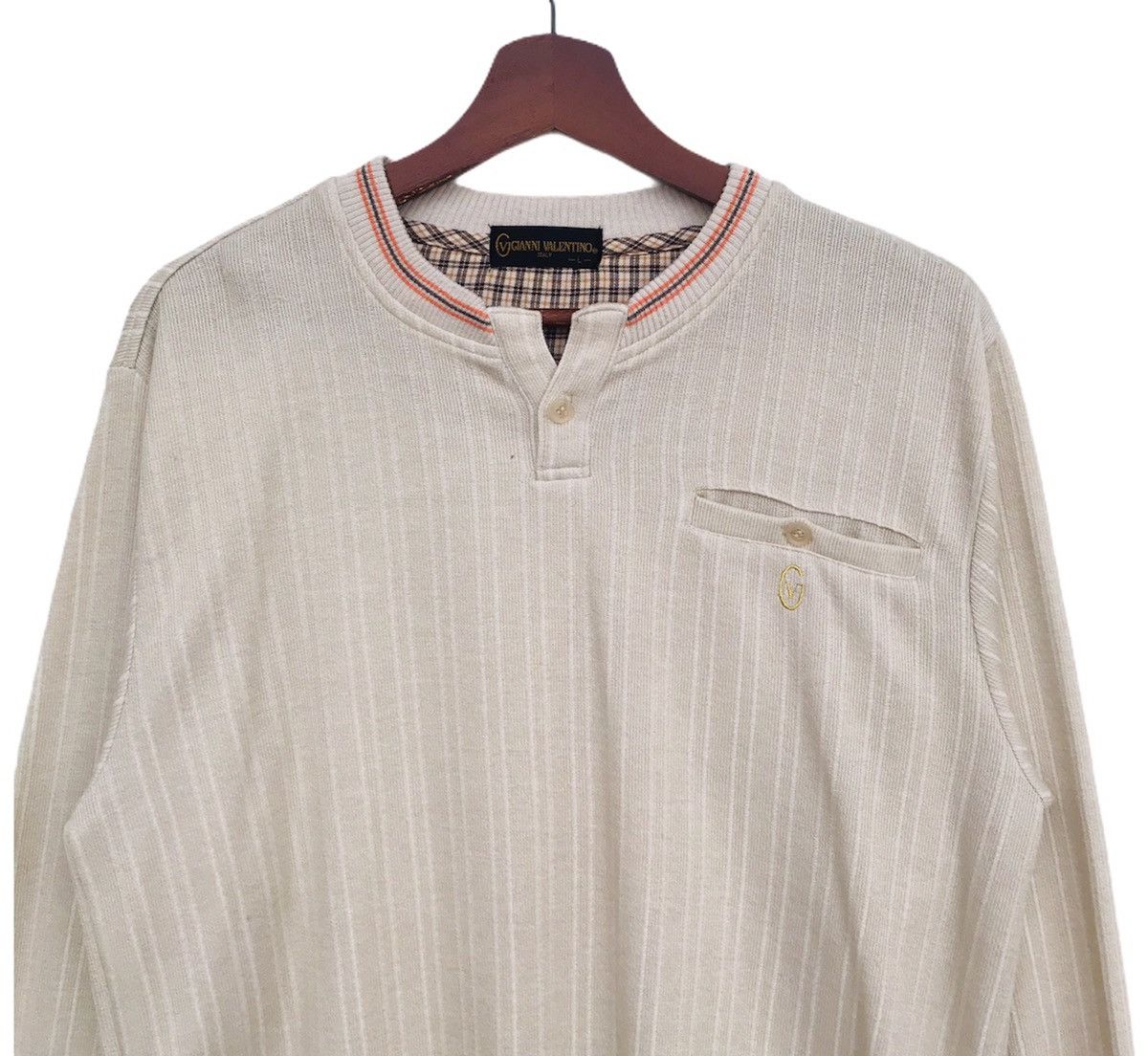Gianni Valentino single pocket embroidered logo sweatshirt