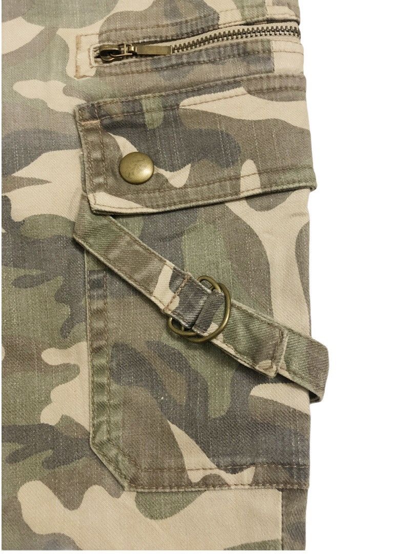 If Six Was Nine 💥Tribe culture💥 LUCCICA camo cargo flared pants Size US 31 - 6 Thumbnail