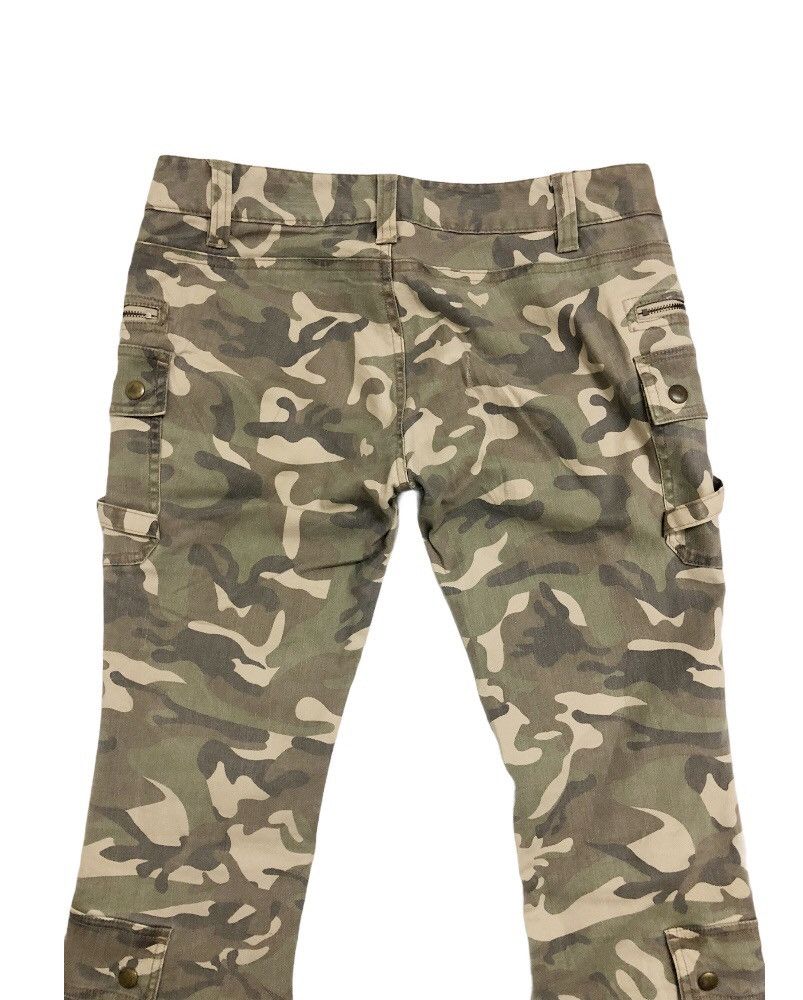 If Six Was Nine 💥Tribe culture💥 LUCCICA camo cargo flared pants Size US 31 - 8 Thumbnail