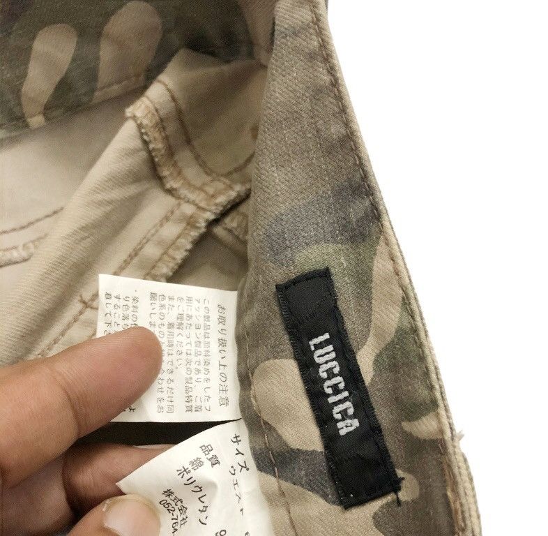 If Six Was Nine 💥Tribe culture💥 LUCCICA camo cargo flared pants Size US 31 - 14 Thumbnail
