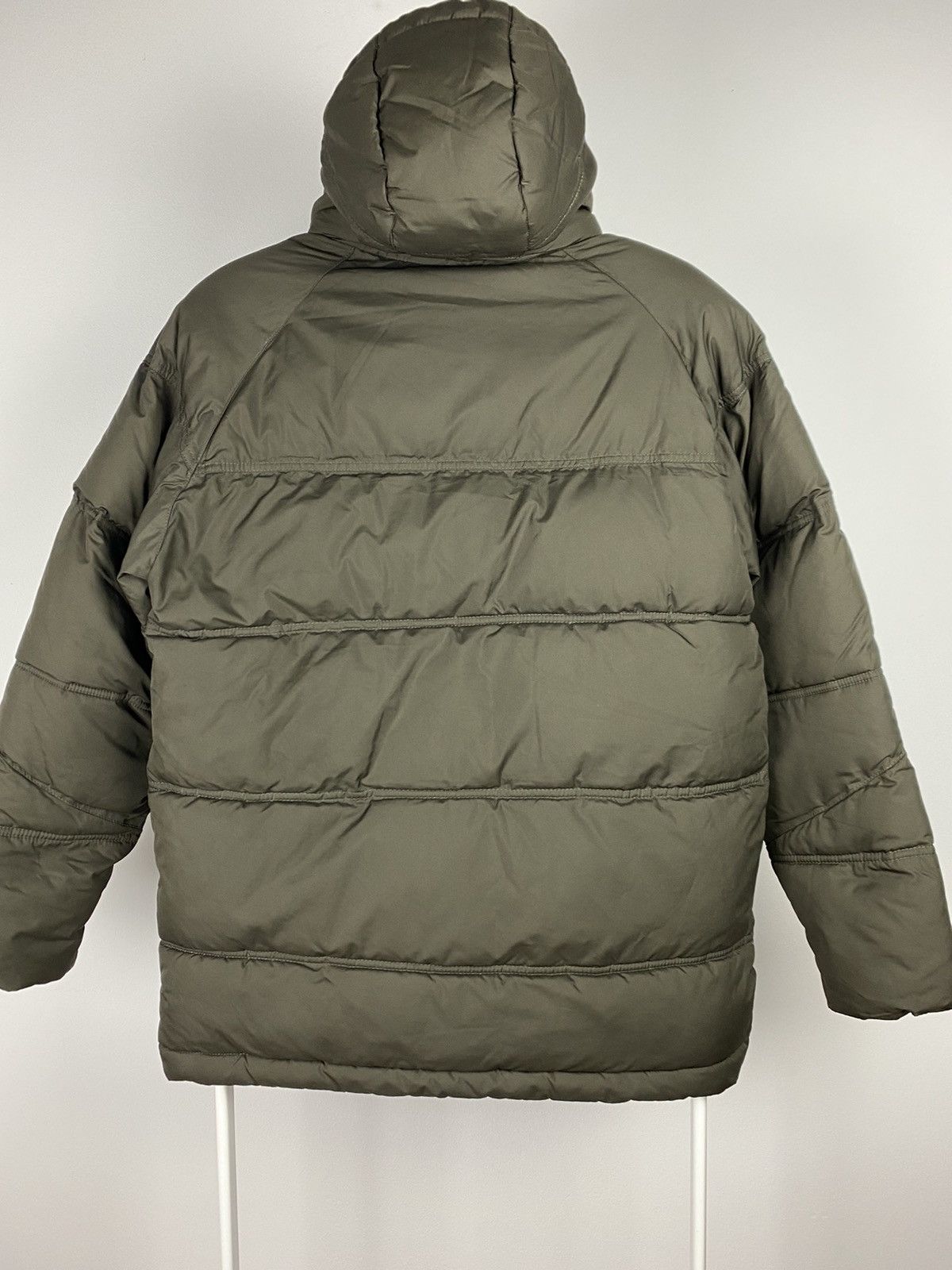 Nike × Vintage Nike vintage brown puffer jacket baby blue swoosh Size US M / EU 48-50 / 2 - 8 Thumbnail