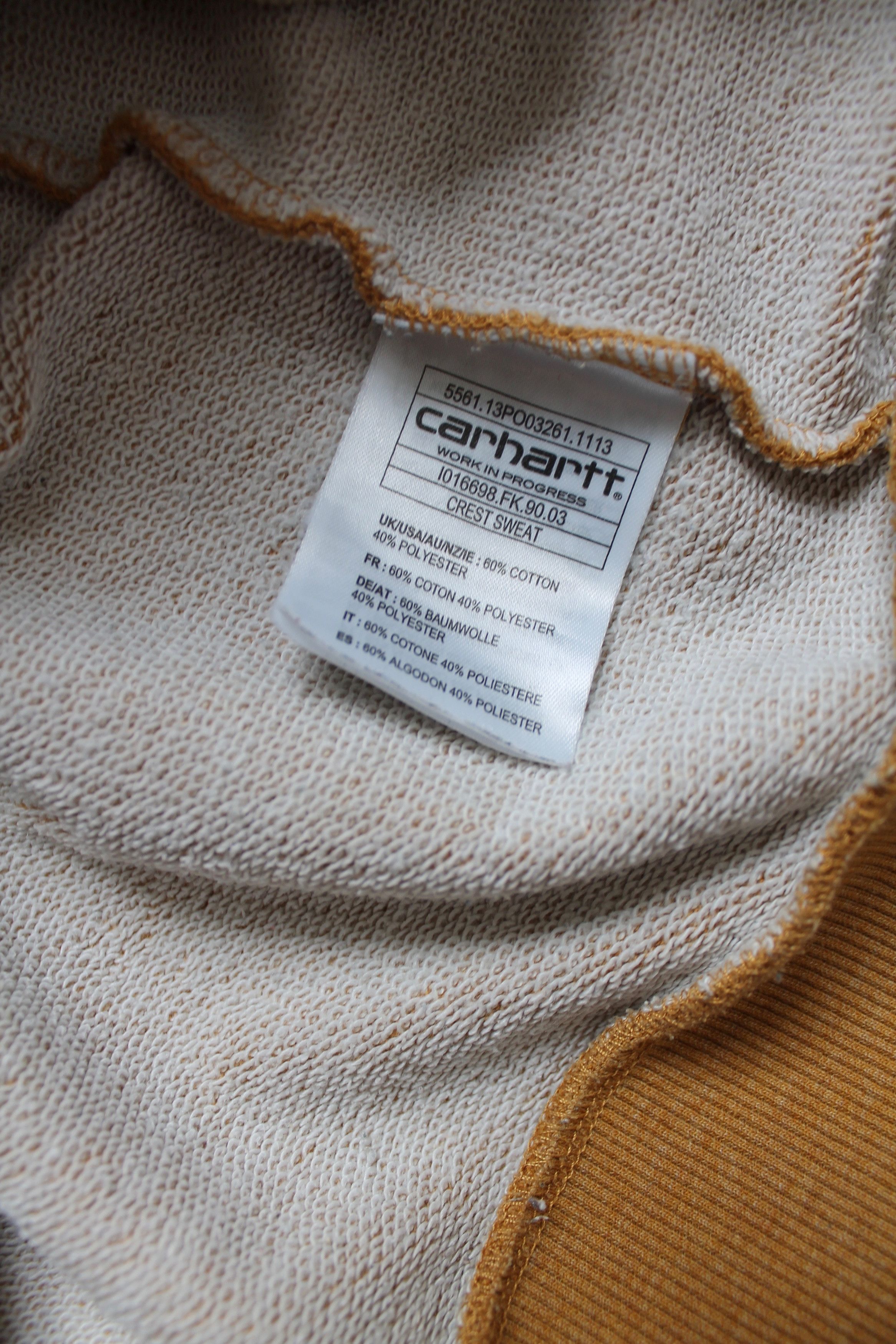 Carhartt Carhartt WIP Crest Sweat Sweatshirt Mustard Size US M / EU 48-50 / 2 - 11 Thumbnail