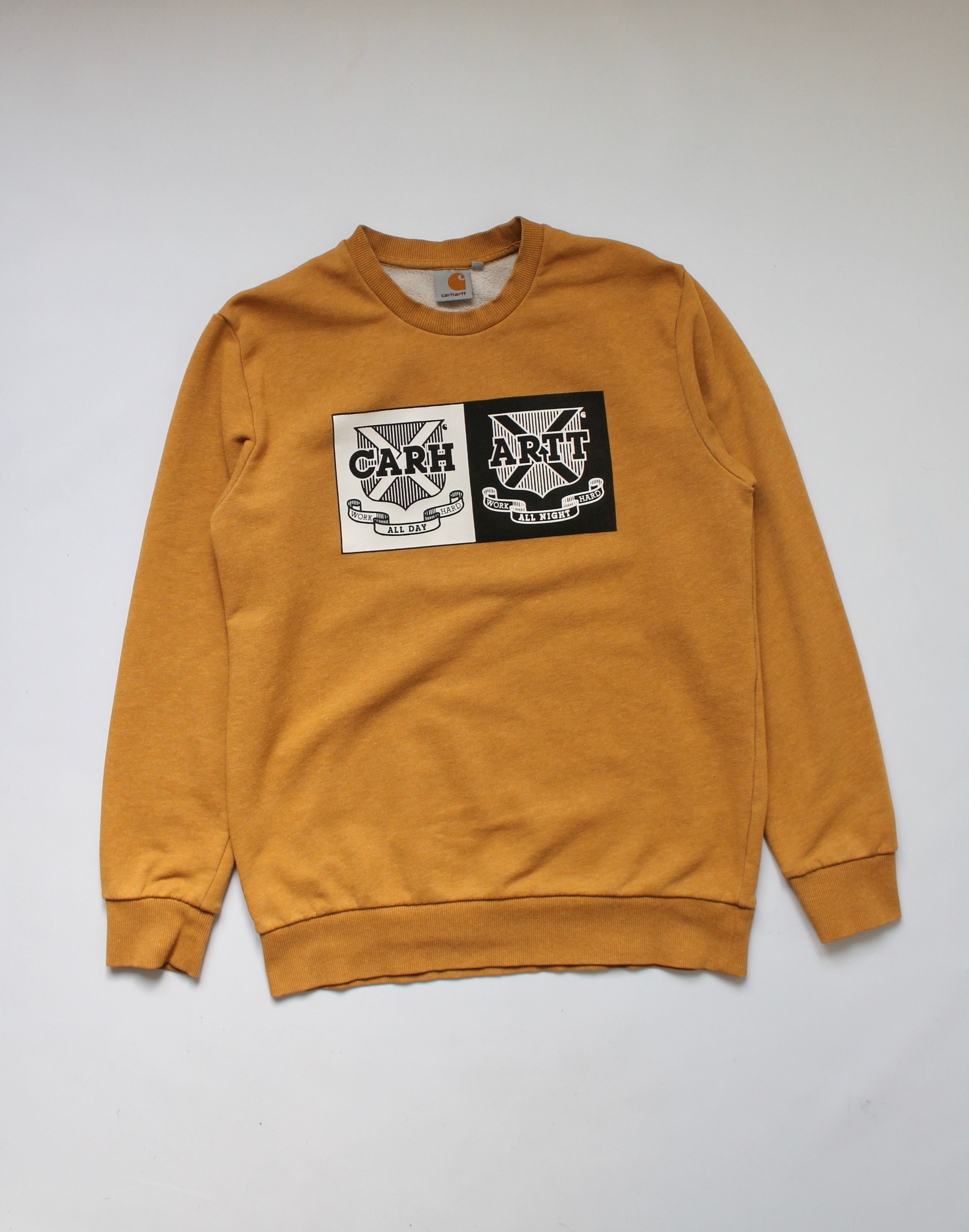 Carhartt Carhartt WIP Crest Sweat Sweatshirt Mustard Size US M / EU 48-50 / 2 - 2 Thumbnail