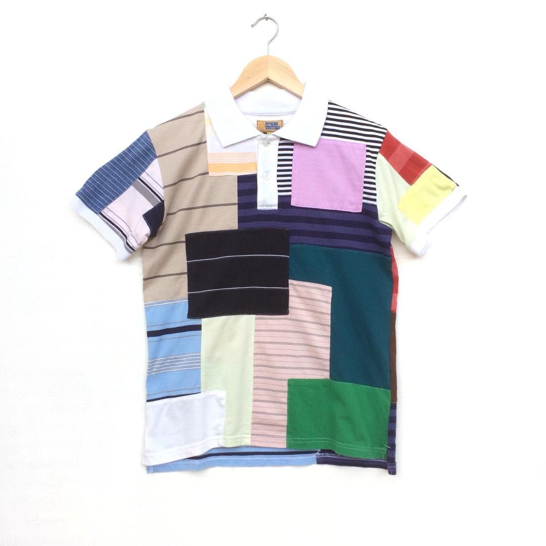 Japanese Brand Japanese Style Apache patchwork multicolor polo slimfit Size US M / EU 48-50 / 2 - 1 Thumbnail
