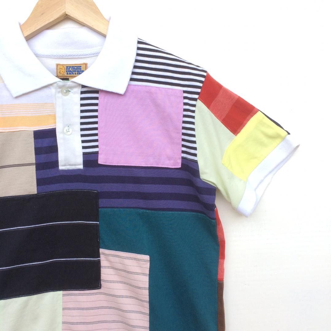 Japanese Brand Japanese Style Apache patchwork multicolor polo slimfit Size US M / EU 48-50 / 2 - 2 Thumbnail