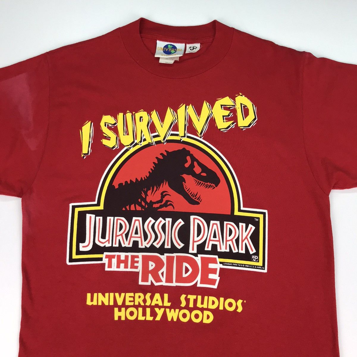 Universal Studios × Vintage Vintage JURASSIC PARK i survived movie promo t-shirt Size US M / EU 48-50 / 2 - 2 Thumbnail