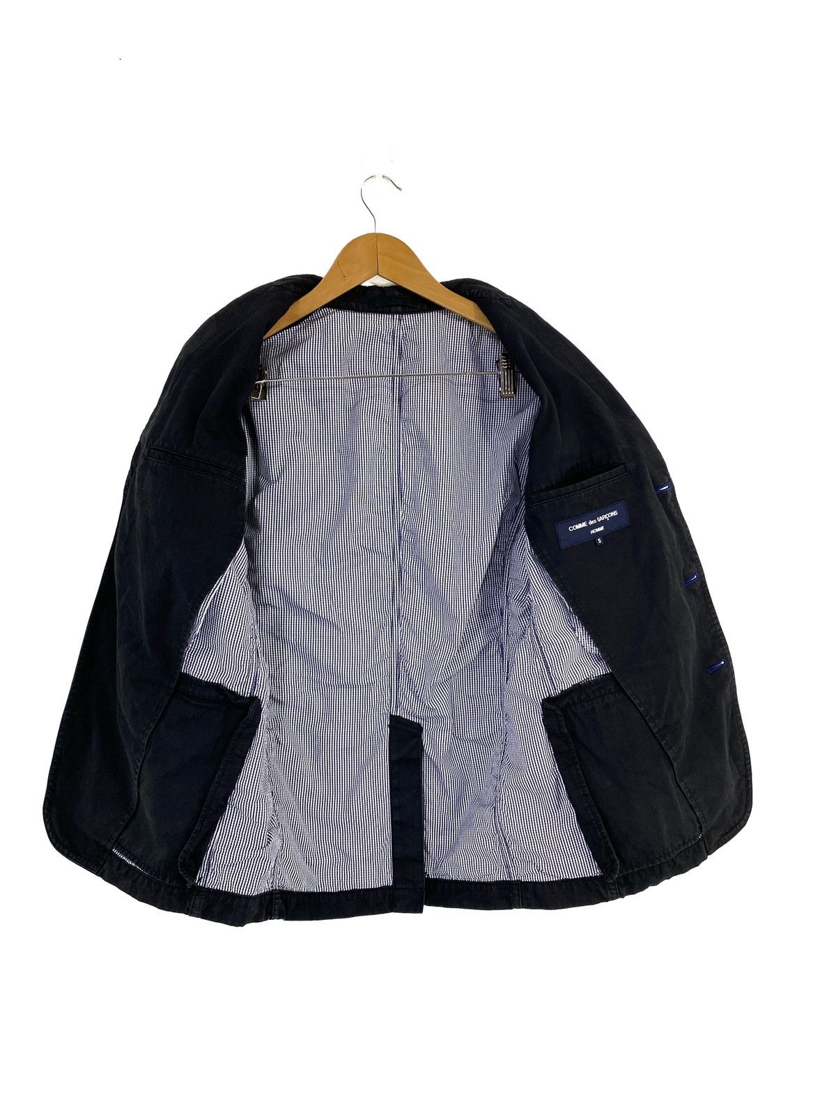 Comme des Garcons Homme Plus × Rei Kawakubo AD08 Comme Des Garçons Homme Suit Jacket Light Jacket Size US S / EU 44-46 / 1 - 1 Thumbnail