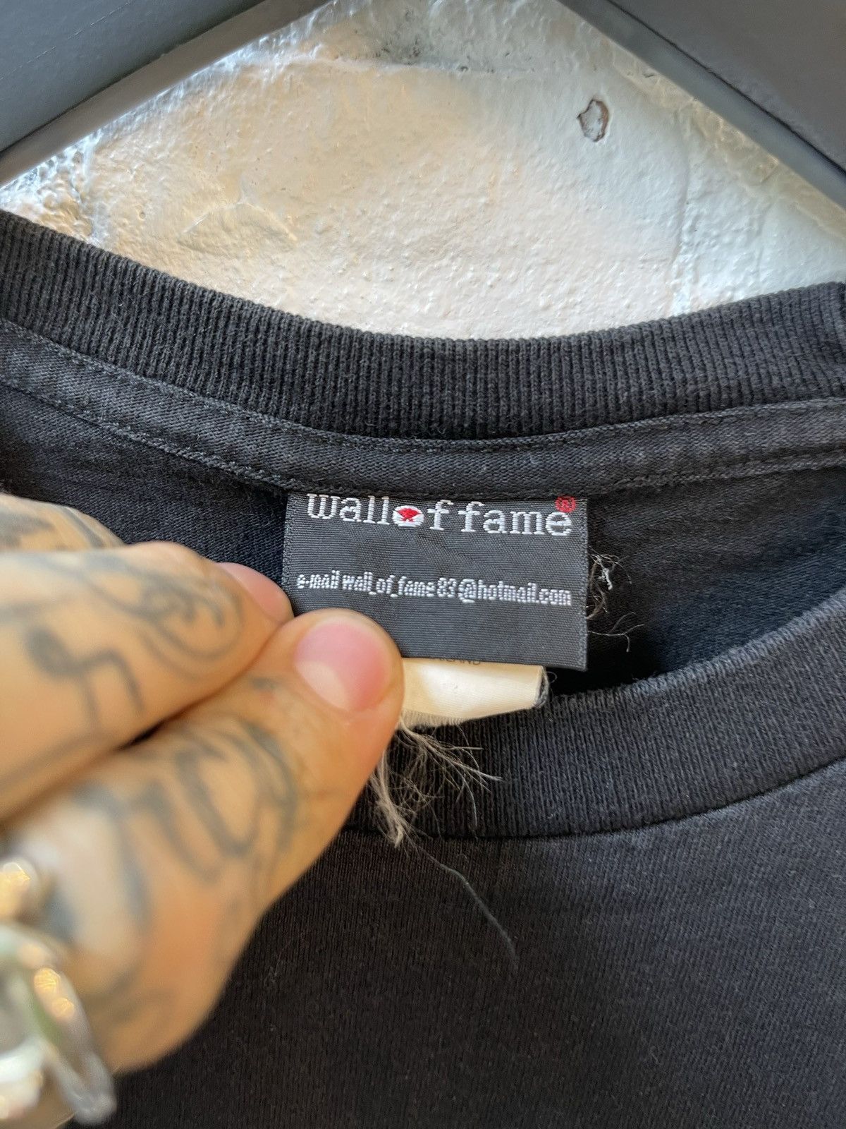 Vintage Vintage FUCK OFF & DIE Single Stitch Black Shirt INSANE Size US S / EU 44-46 / 1 - 5 Thumbnail