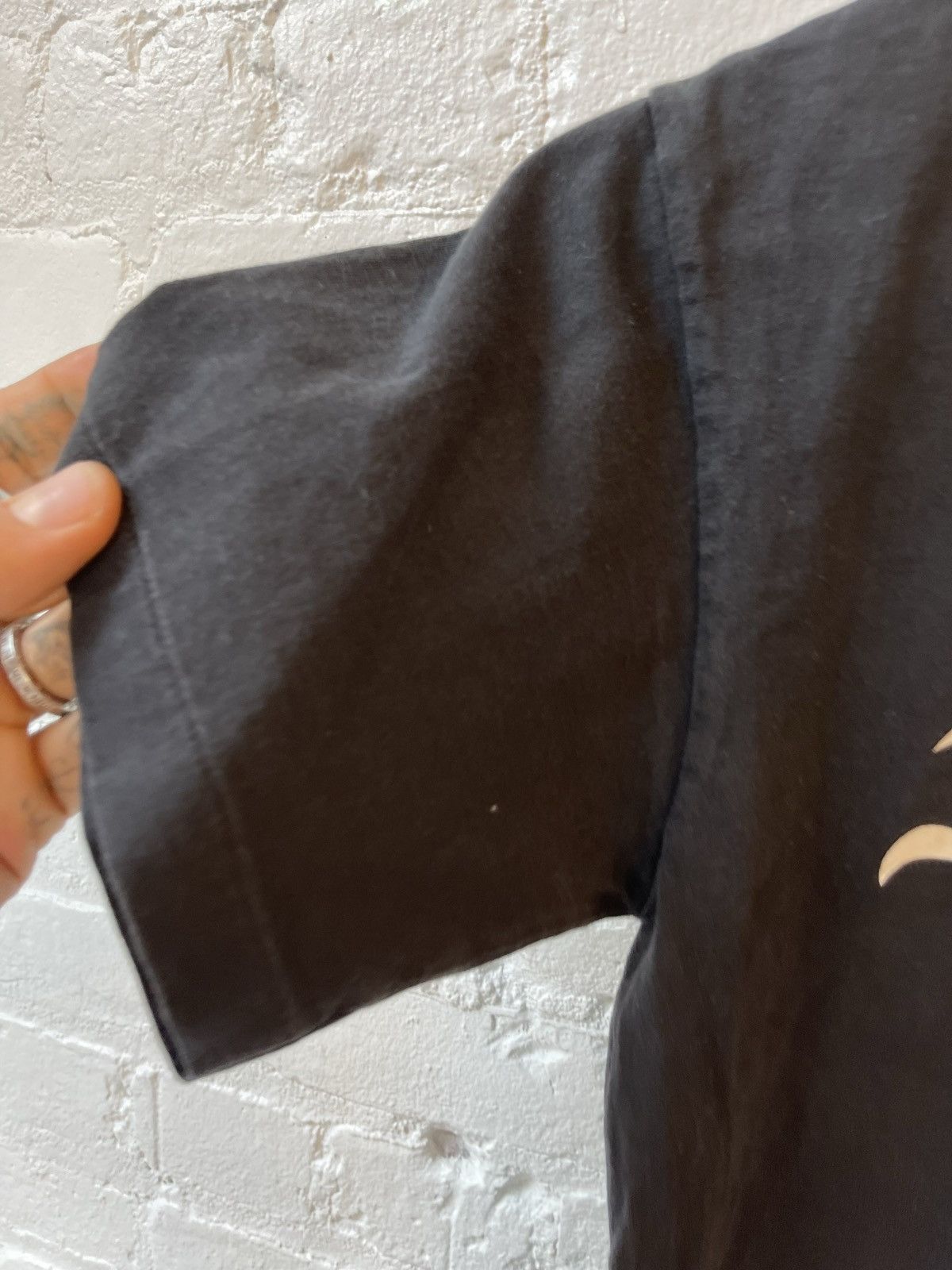 Vintage Vintage FUCK OFF & DIE Single Stitch Black Shirt INSANE Size US S / EU 44-46 / 1 - 3 Thumbnail