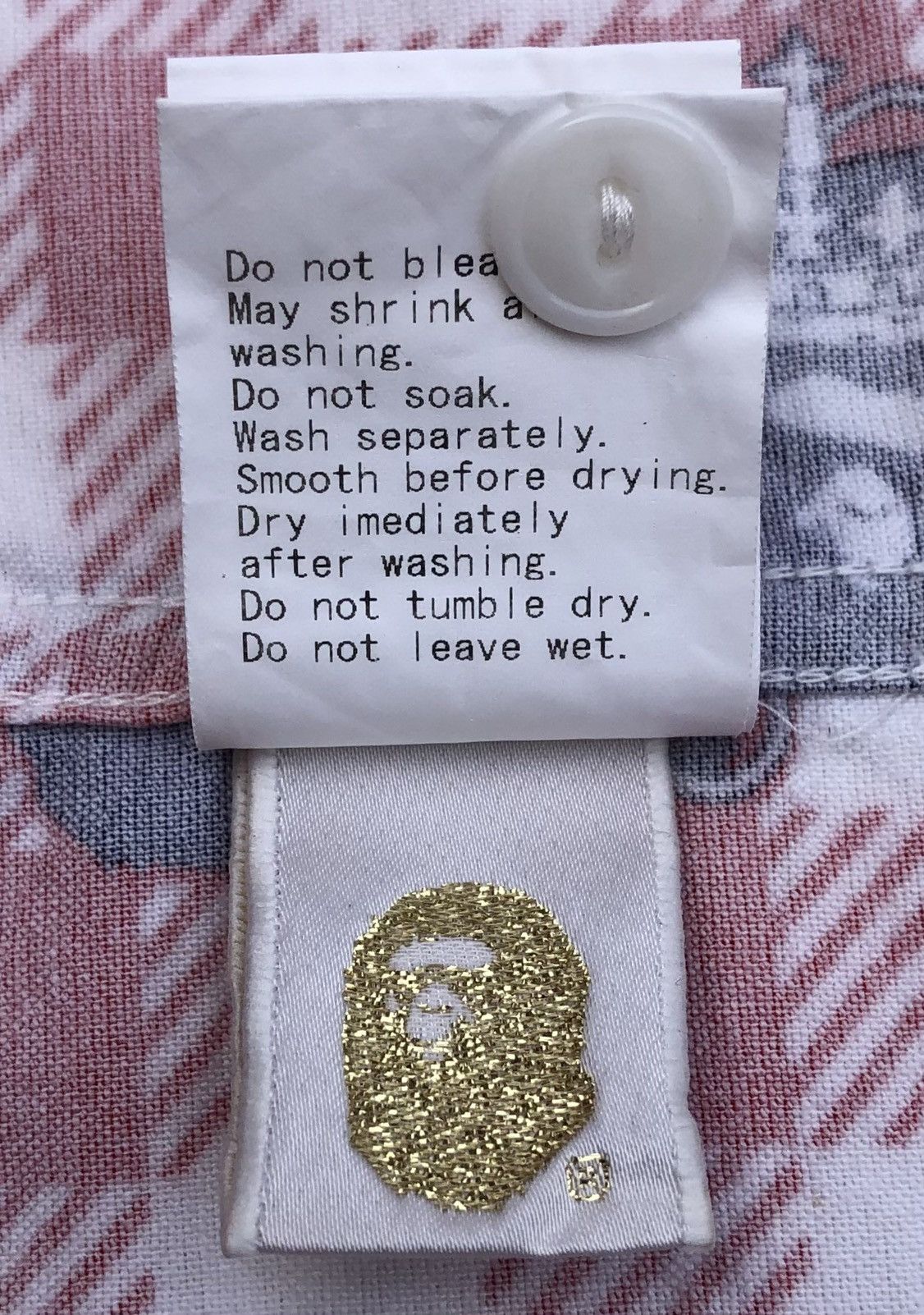 Bape Crown Ape Head Button Up S/S Shirt Size US M / EU 48-50 / 2 - 13 Thumbnail