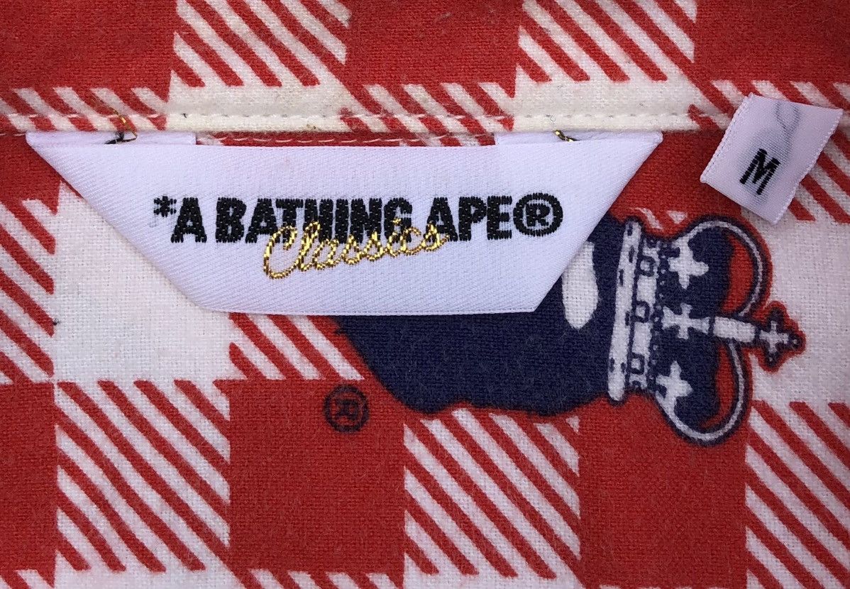 Bape Crown Ape Head Button Up S/S Shirt Size US M / EU 48-50 / 2 - 9 Thumbnail