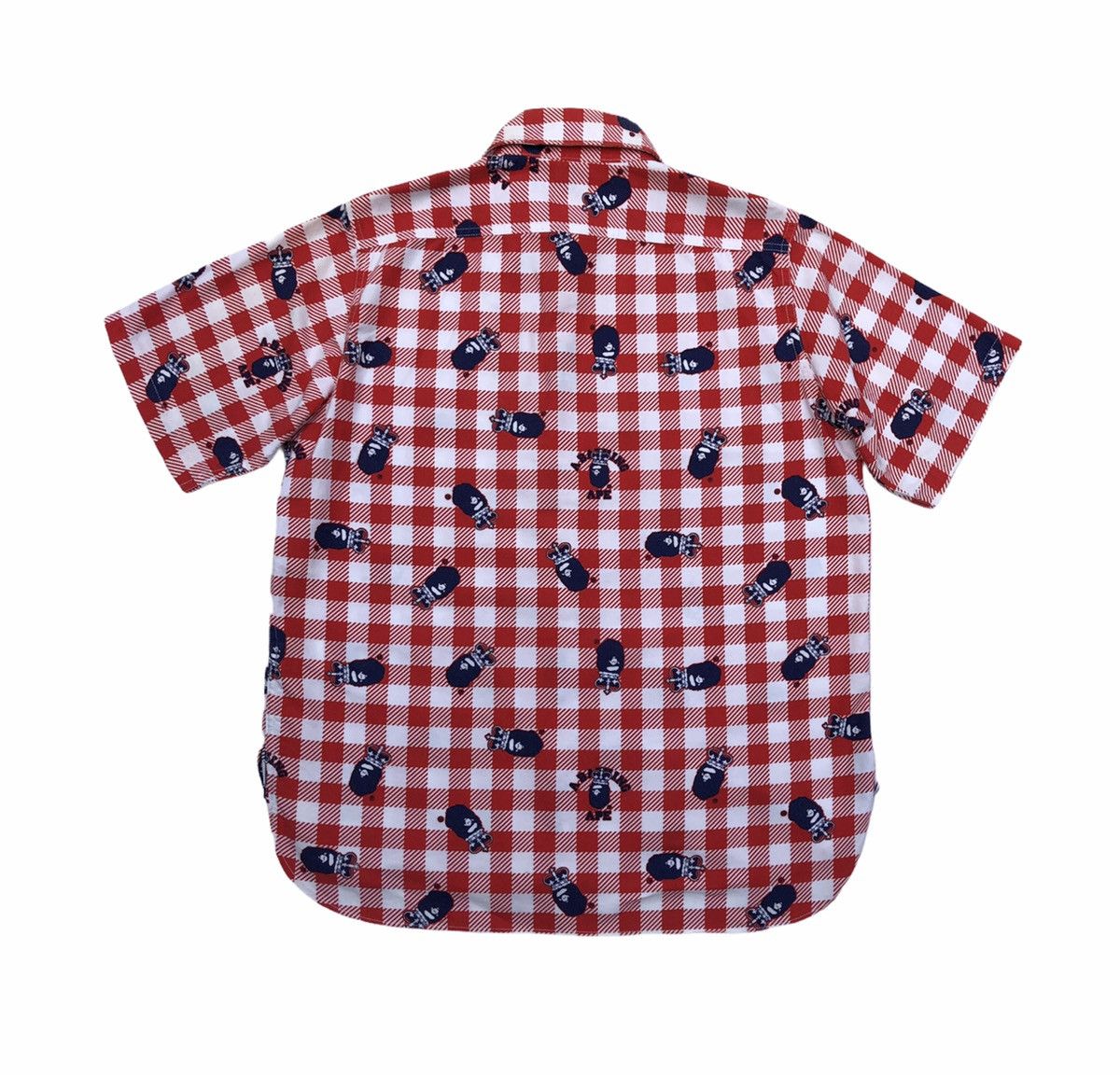Bape Crown Ape Head Button Up S/S Shirt Size US M / EU 48-50 / 2 - 2 Thumbnail