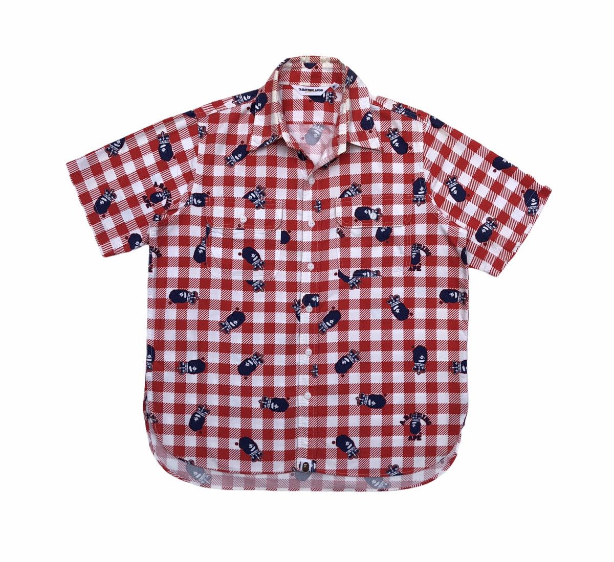 Crown Ape Head Button Up S/S Shirt