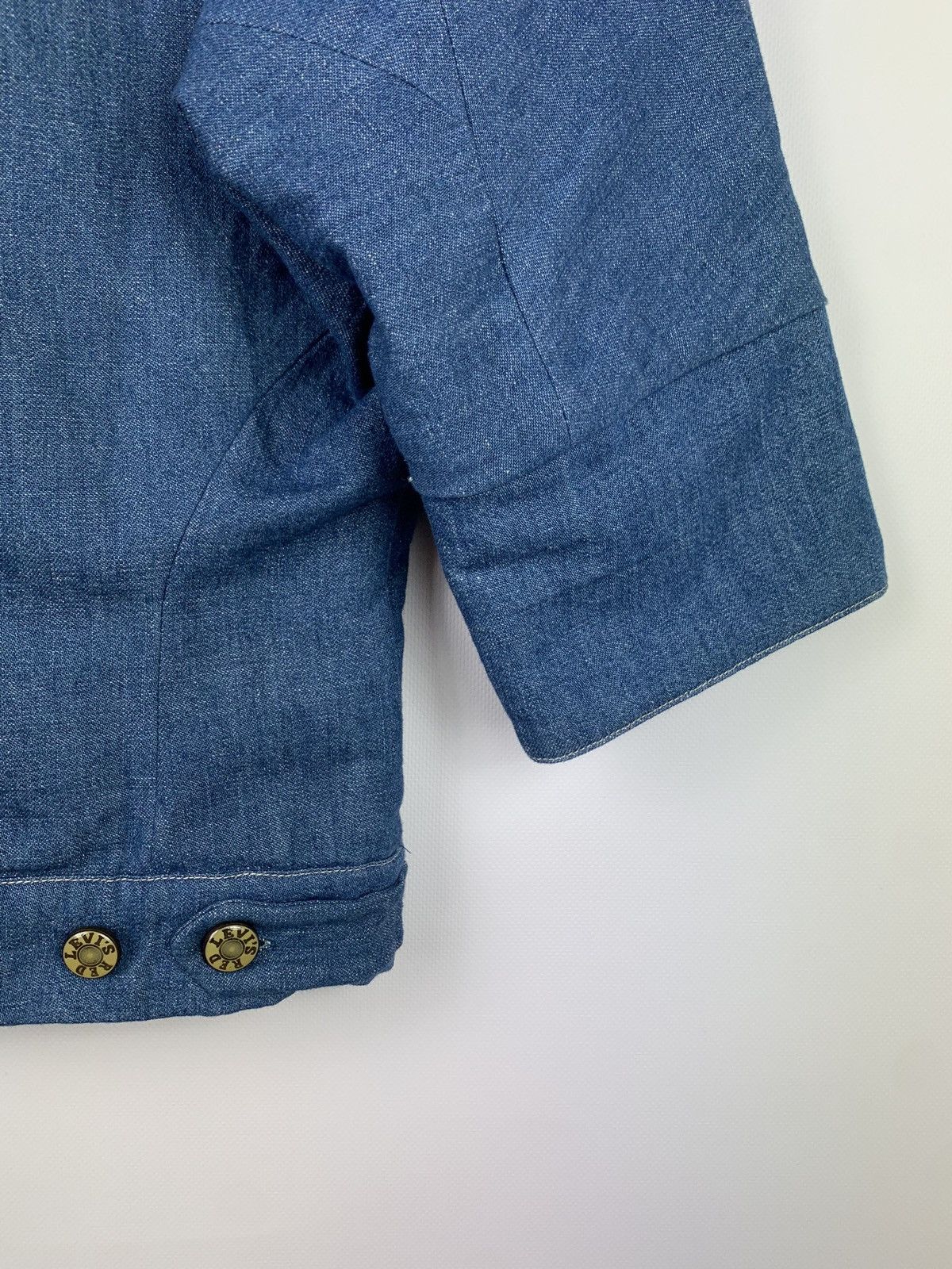 Levi's Vintage Clothing Rare LVC Levi’s vintage red kimono Style denim blazer Size S / US 4 / IT 40 - 6 Thumbnail