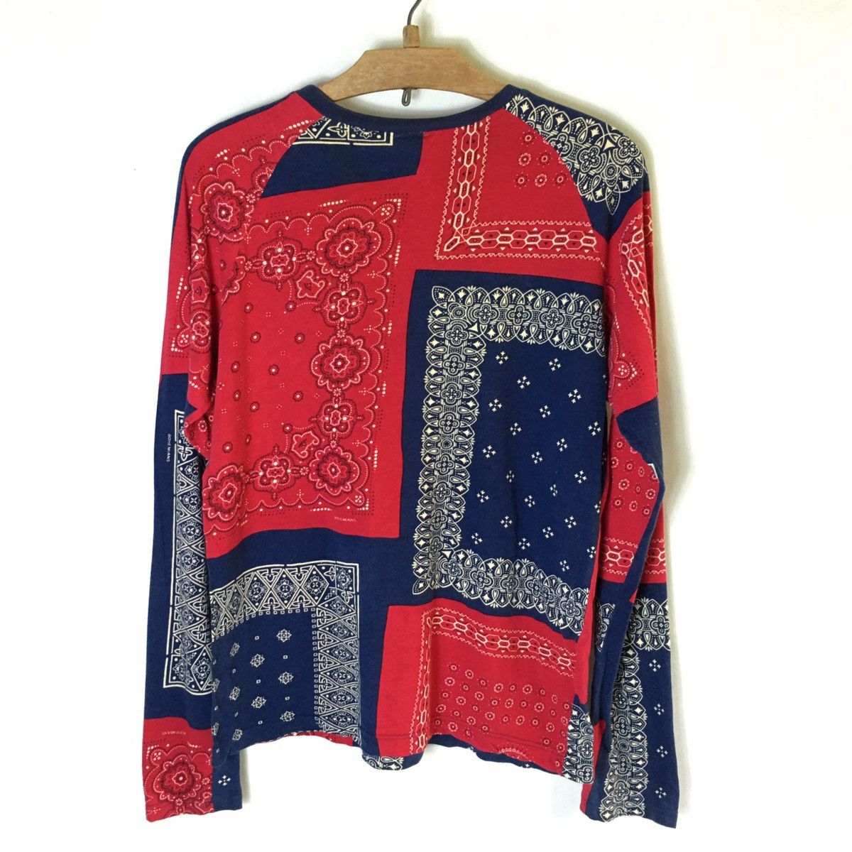 Japanese Brand Rare!! Bohemians Bandana Paisley Long Sleeves Tshirt Size US M / EU 48-50 / 2 - 2 Thumbnail