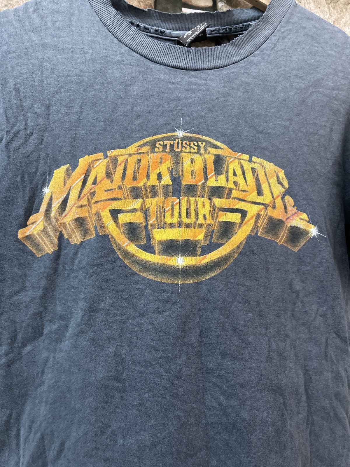 Stussy × Vintage VINTGE DISTRESSED STUSSY MAJOR BLADE TOUR Y2K VERY RARE Size US S / EU 44-46 / 1 - 2 Thumbnail