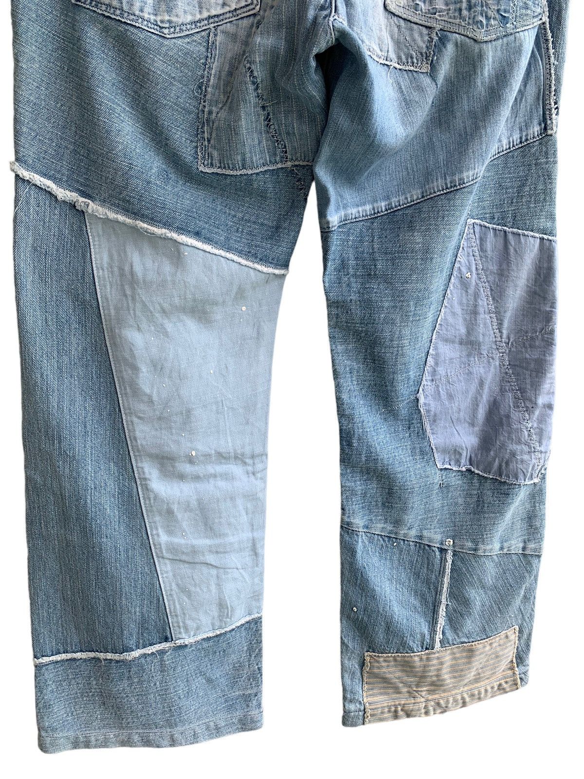 Kapital 🔥Insane Design Vintage Kapital Patch Work Denim Jeans Size US 32 / EU 48 - 8 Thumbnail
