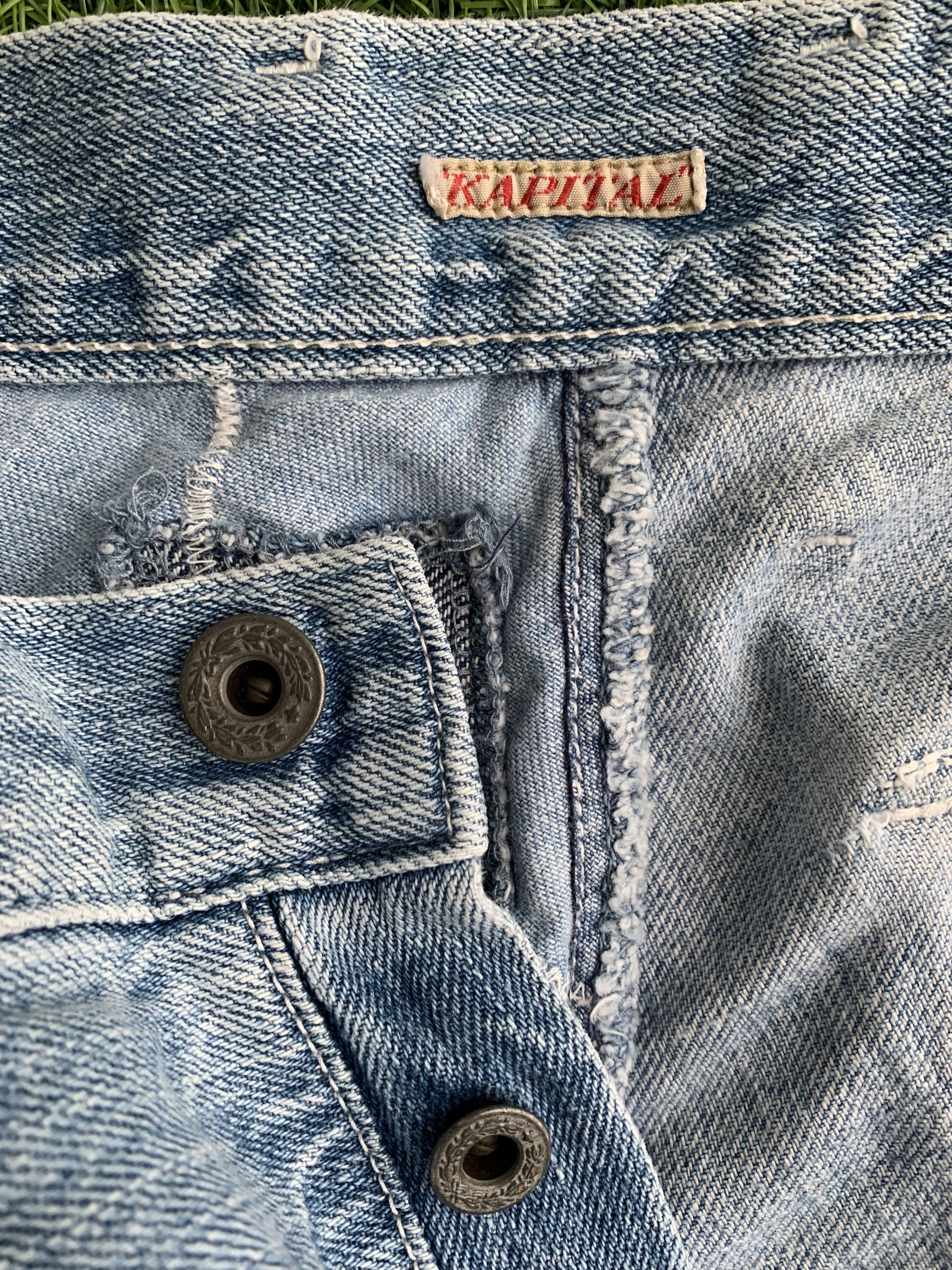 Kapital 🔥Insane Design Vintage Kapital Patch Work Denim Jeans Size US 32 / EU 48 - 23 Thumbnail