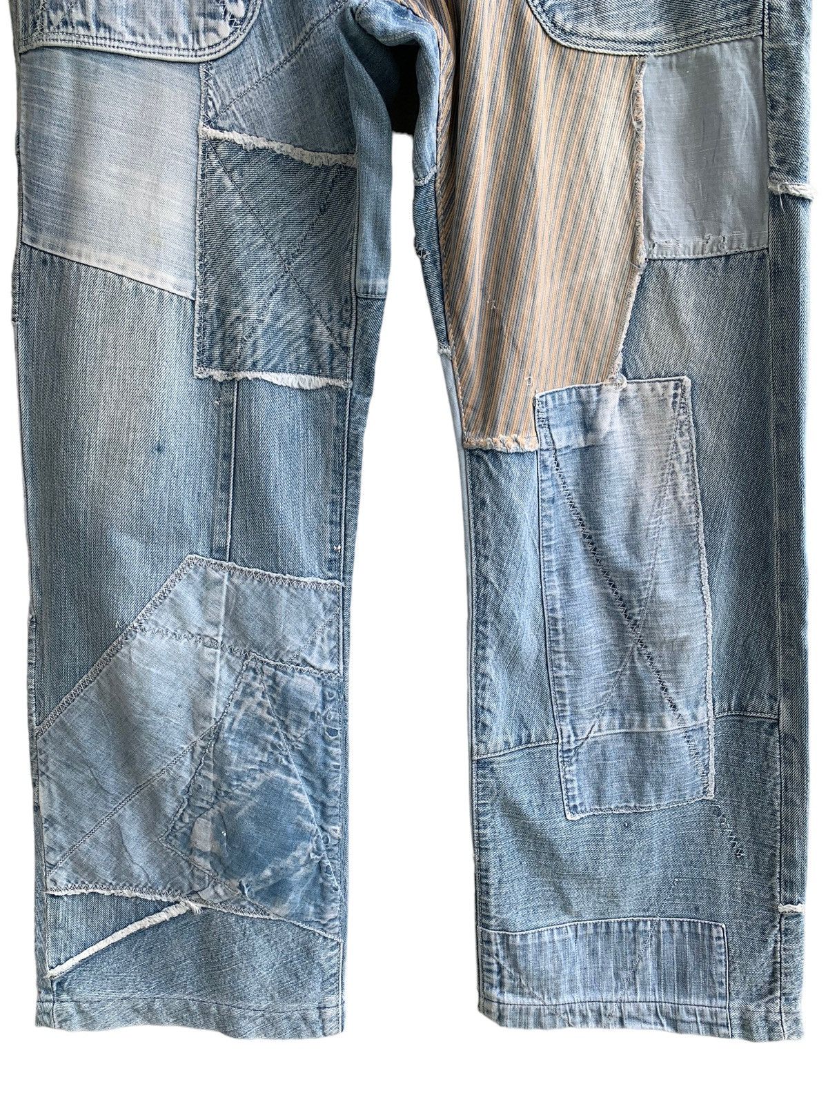 Kapital 🔥Insane Design Vintage Kapital Patch Work Denim Jeans Size US 32 / EU 48 - 7 Thumbnail