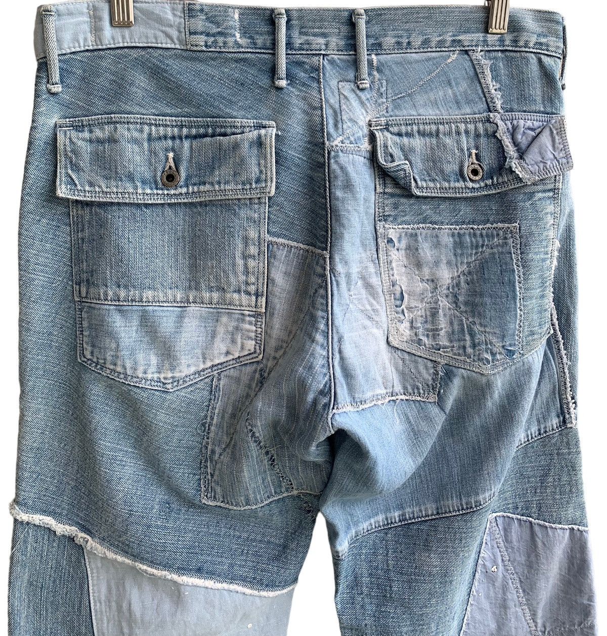 Kapital 🔥Insane Design Vintage Kapital Patch Work Denim Jeans Size US 32 / EU 48 - 6 Thumbnail