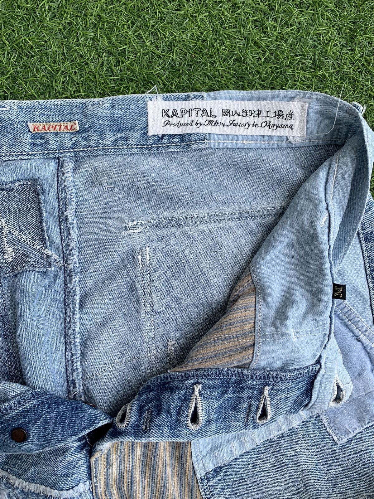 Kapital 🔥Insane Design Vintage Kapital Patch Work Denim Jeans Size US 32 / EU 48 - 12 Thumbnail