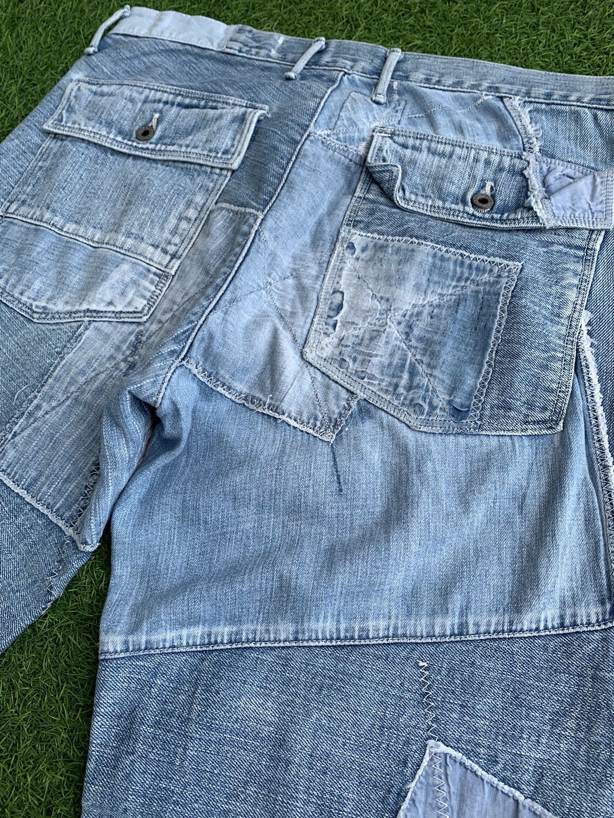 Kapital 🔥Insane Design Vintage Kapital Patch Work Denim Jeans Size US 32 / EU 48 - 11 Thumbnail