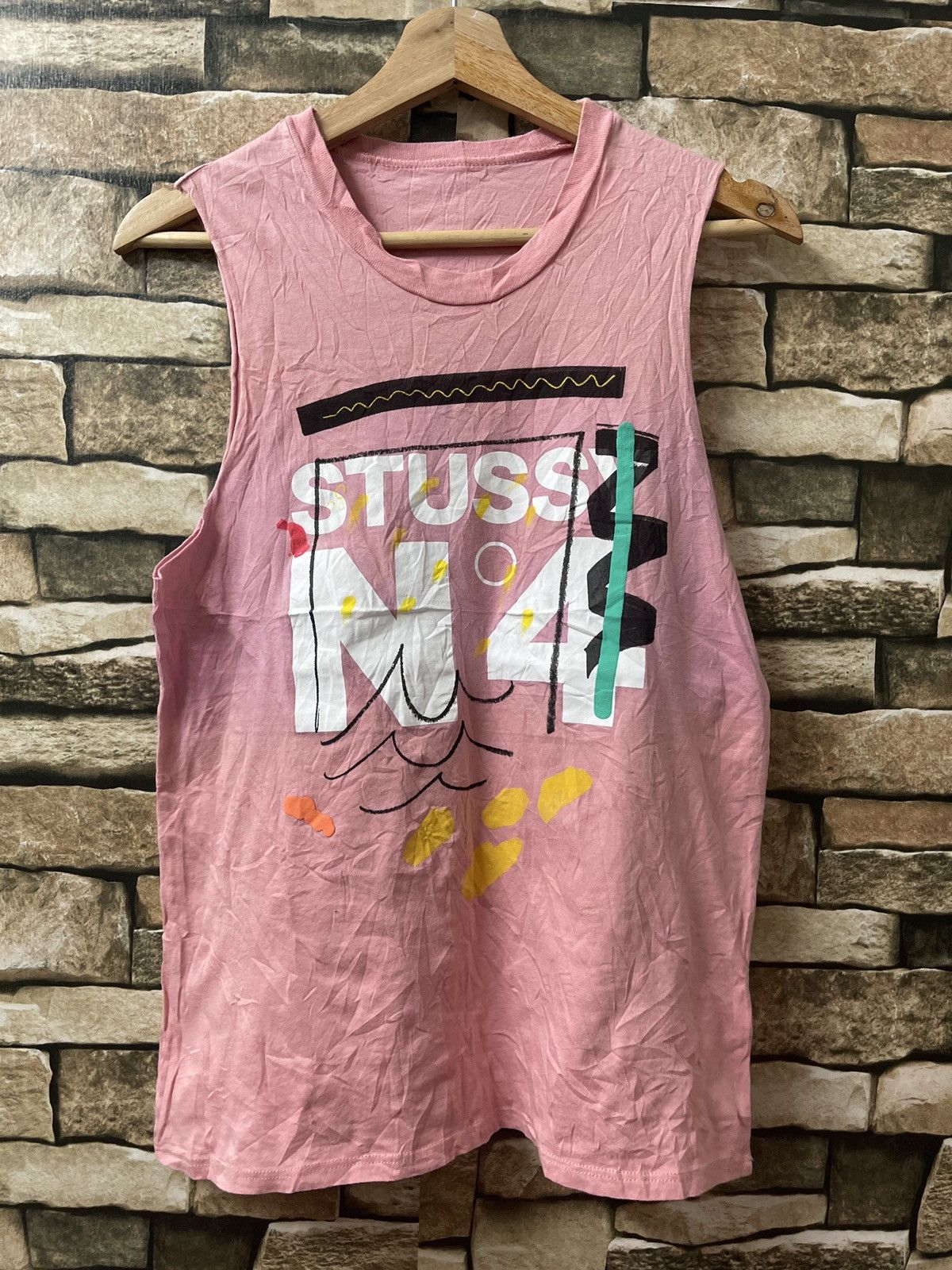 Stussy × Vintage VINTAGE STUSSY N.4 T-SHIRT VERY RARE Size US XS / EU 42 / 0 - 1 Thumbnail
