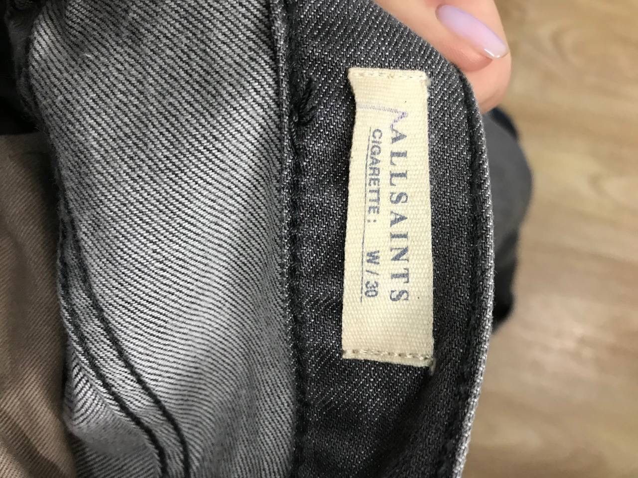 Allsaints Allsaints luxury streetwear gray denim jeans Size US 30 / EU 46 - 3 Thumbnail