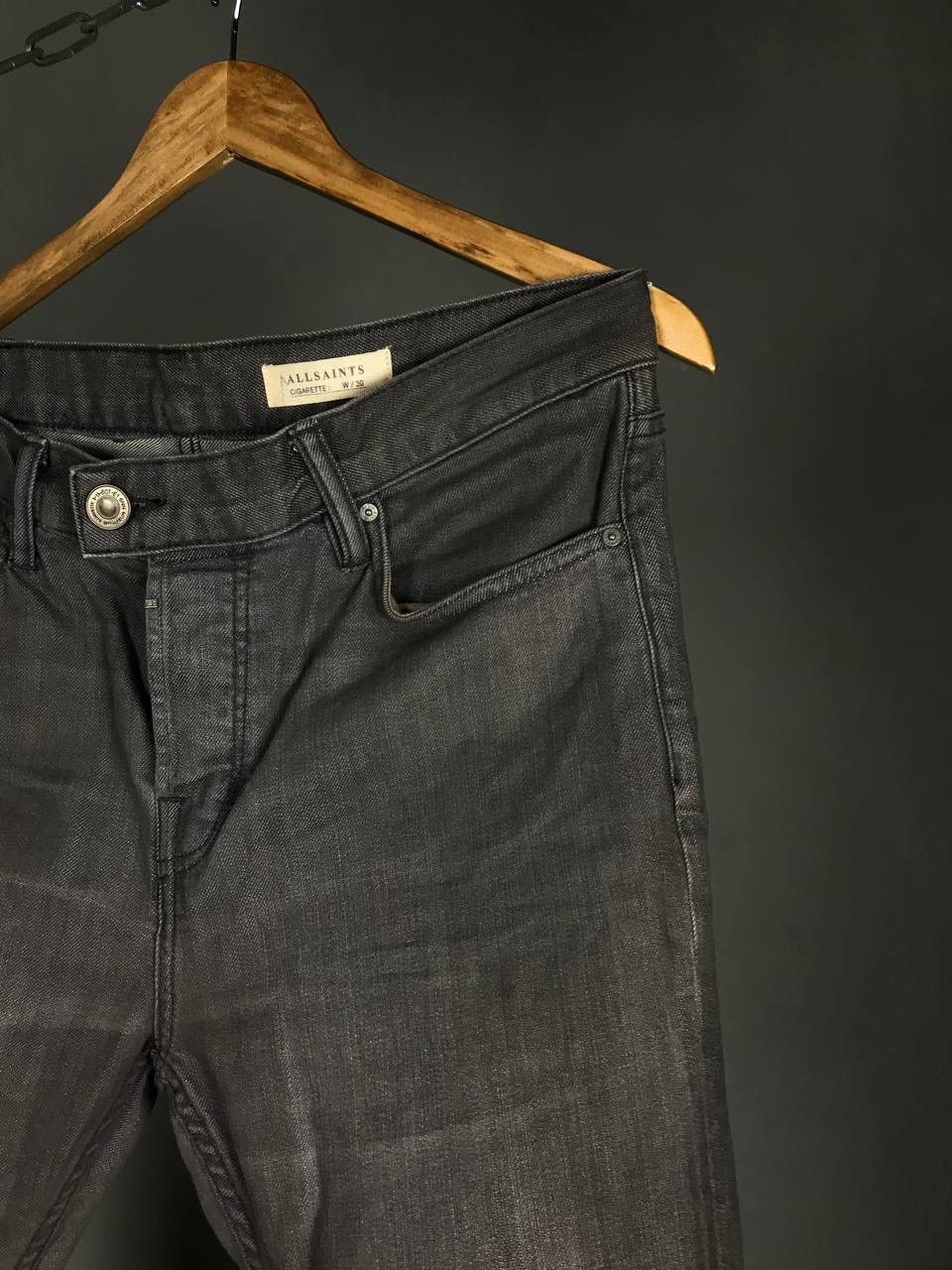 Allsaints Allsaints luxury streetwear gray denim jeans Size US 30 / EU 46 - 2 Thumbnail