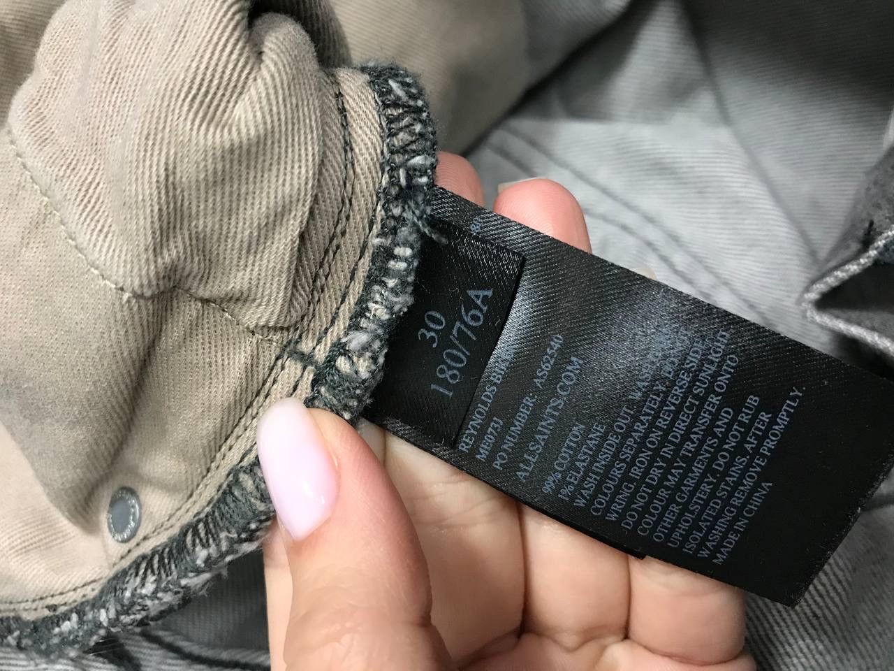 Allsaints Allsaints luxury streetwear gray denim jeans Size US 30 / EU 46 - 4 Thumbnail