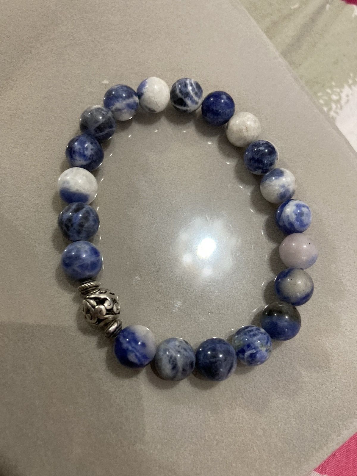 Handmade SALE Sodalite beaded bracelet Size ONE SIZE - 2 Thumbnail