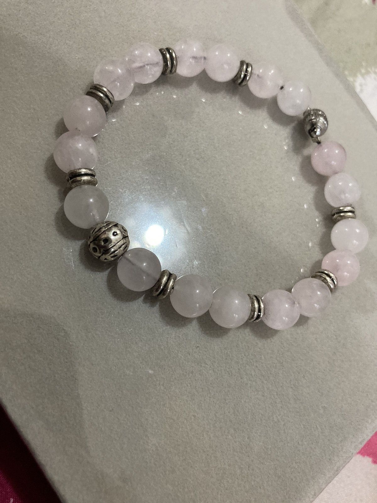Handmade SALE Rose Quartz beaded bracelet Size ONE SIZE - 2 Thumbnail