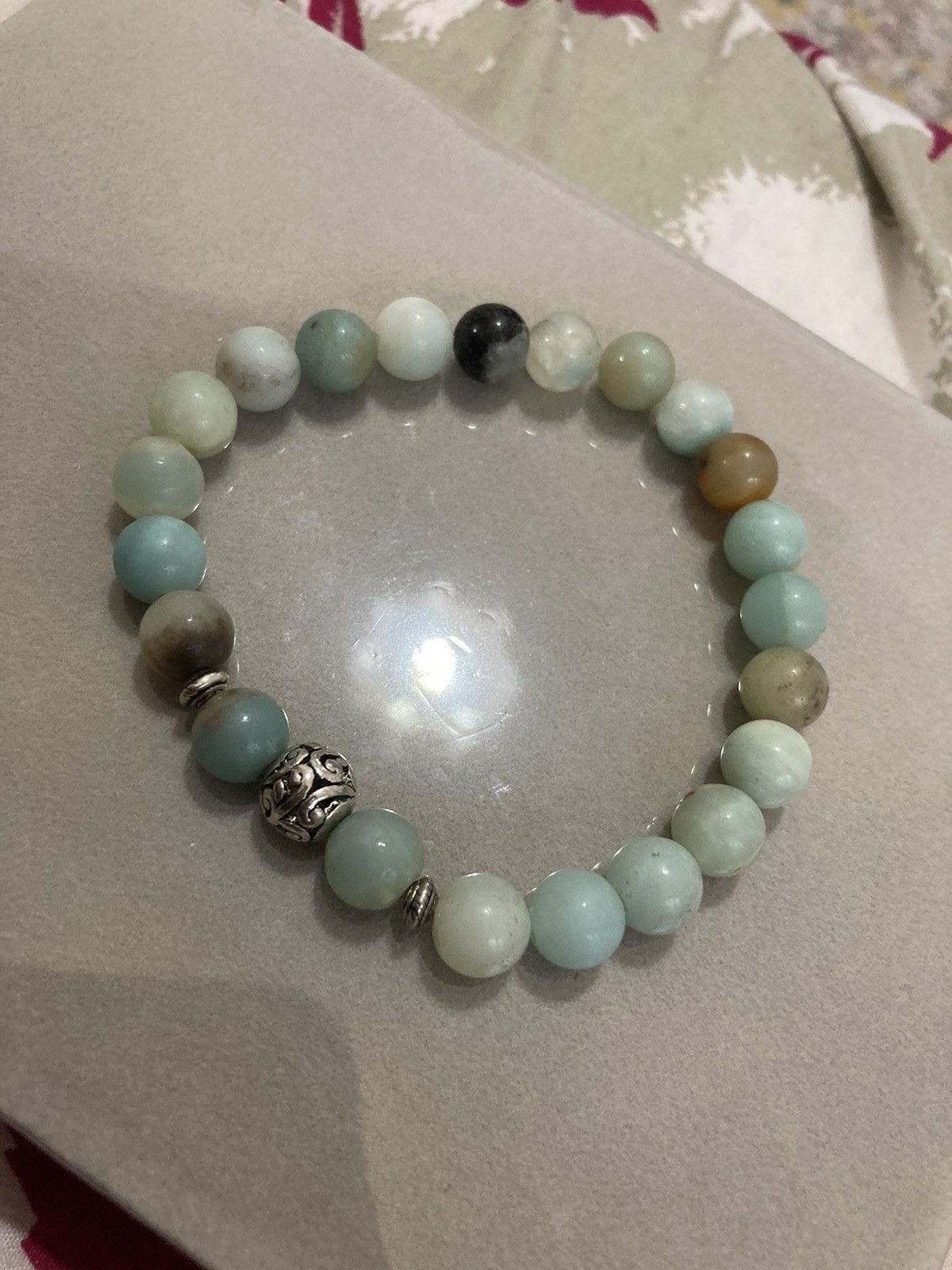 Handmade SALE Amazonite beaded bracelet Size ONE SIZE - 2 Thumbnail