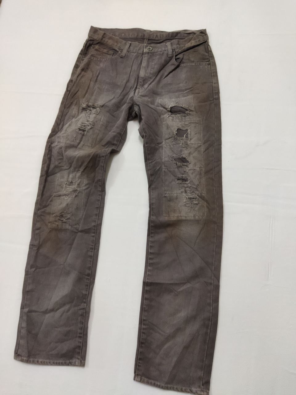Japanese Brand × Takeo Kikuchi Rare!! Japanese TAKEO KIKUCHI Distressed Design Jeans Size US 32 / EU 48 - 11 Thumbnail