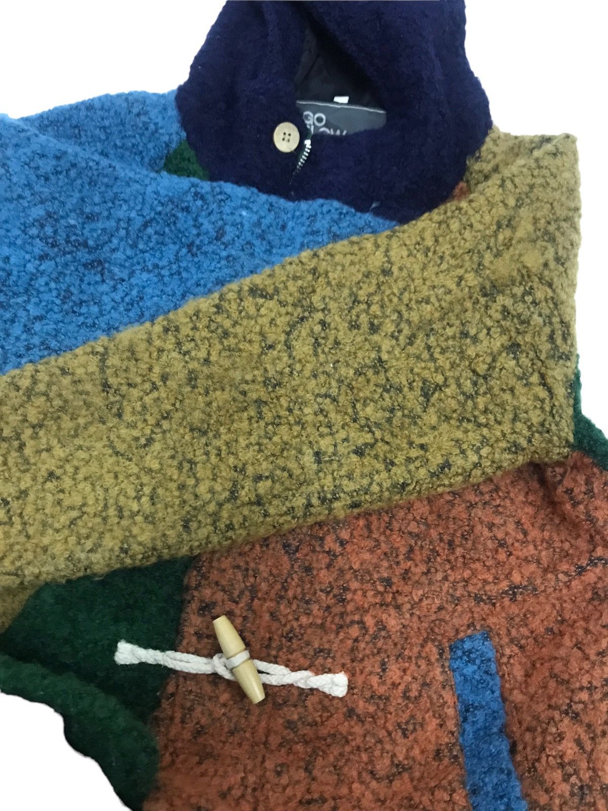 Go Slow Caravan Fleece Duffel Hoodie Colourblock Jacket