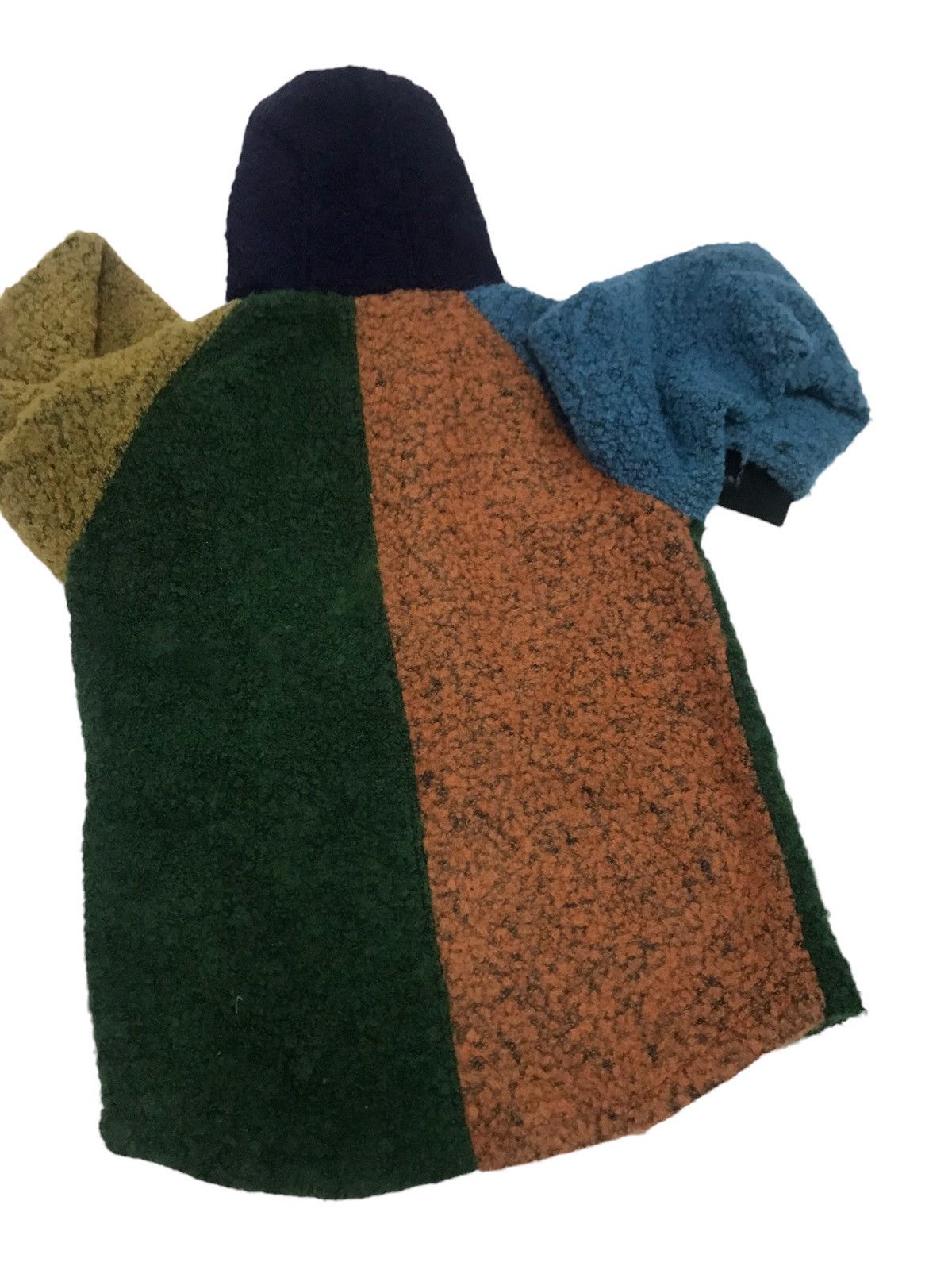 Go Slow Caravan Fleece Duffel Hoodie Colourblock Jacket