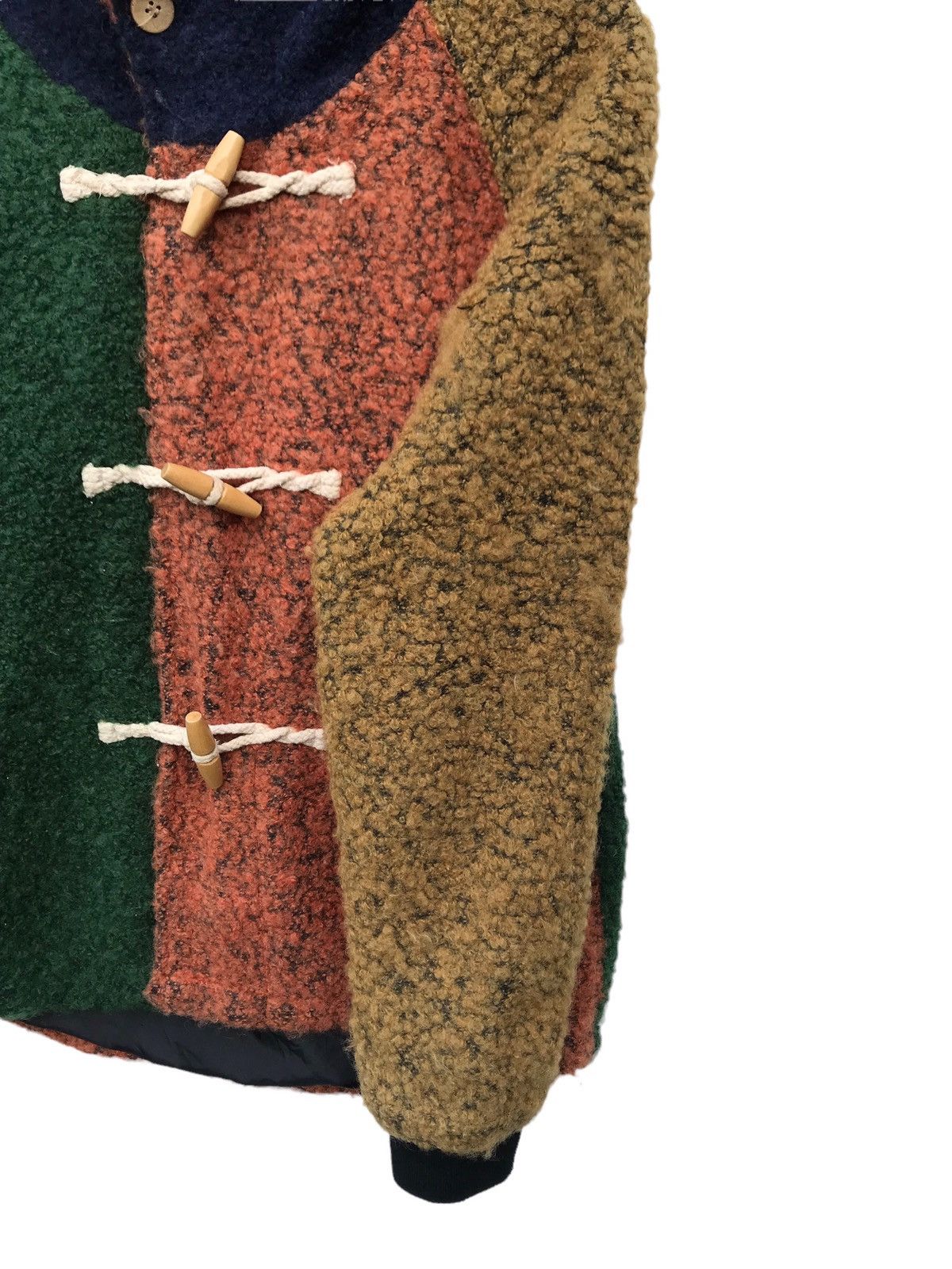 Go Slow Caravan Fleece Duffel Hoodie Colourblock Jacket