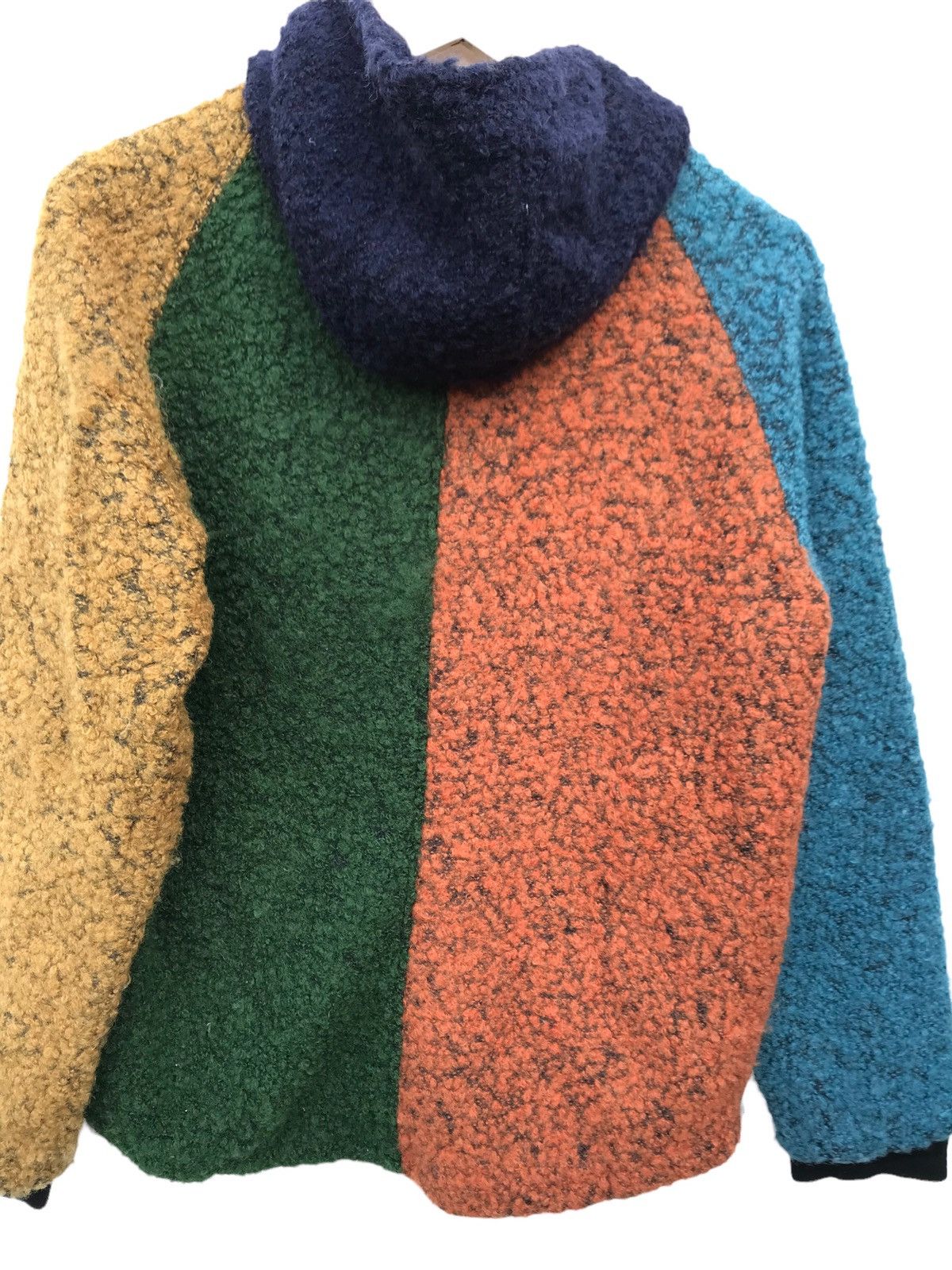 Go Slow Caravan Fleece Duffel Hoodie Colourblock Jacket