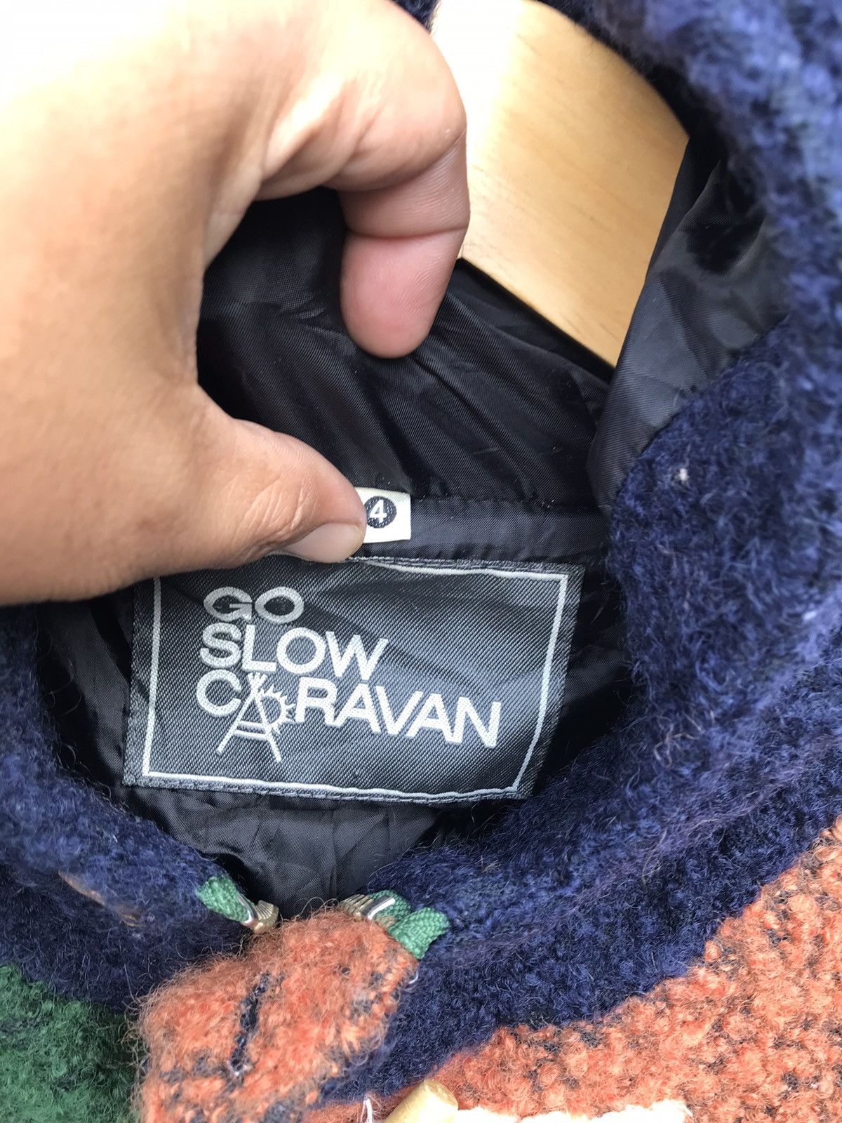 Go Slow Caravan Fleece Duffel Hoodie Colourblock Jacket
